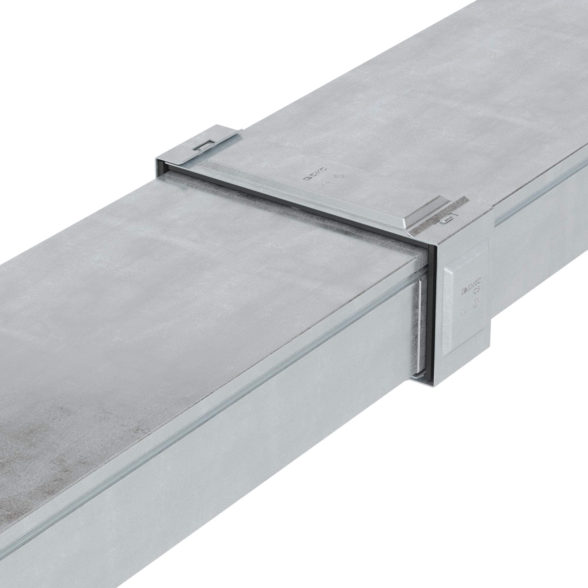 Комплект для обеспечения степени защиты IP44 в местах соединения секций лотков 80х80, цинк-ламельный (аналог горячеоцинкованный)