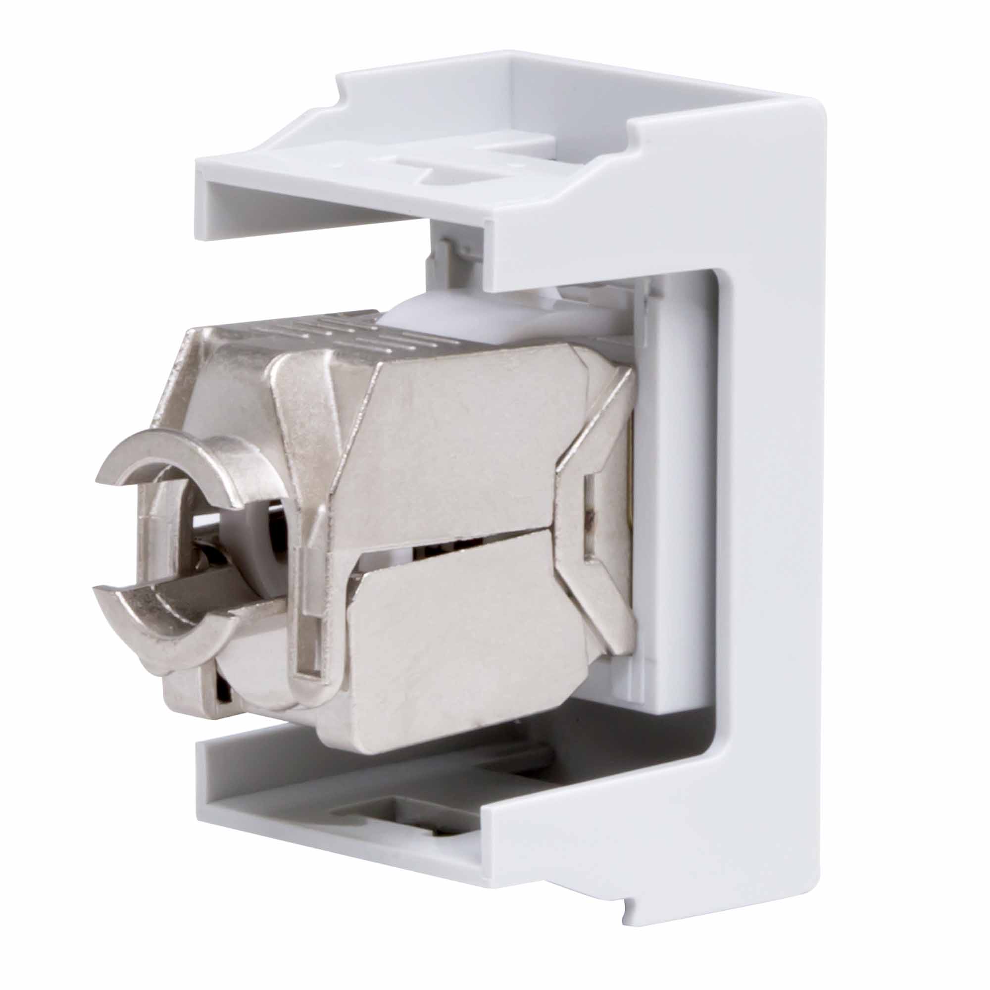 Розетка RJ-45 кат.6,экр,Viva,1 мод.,сер