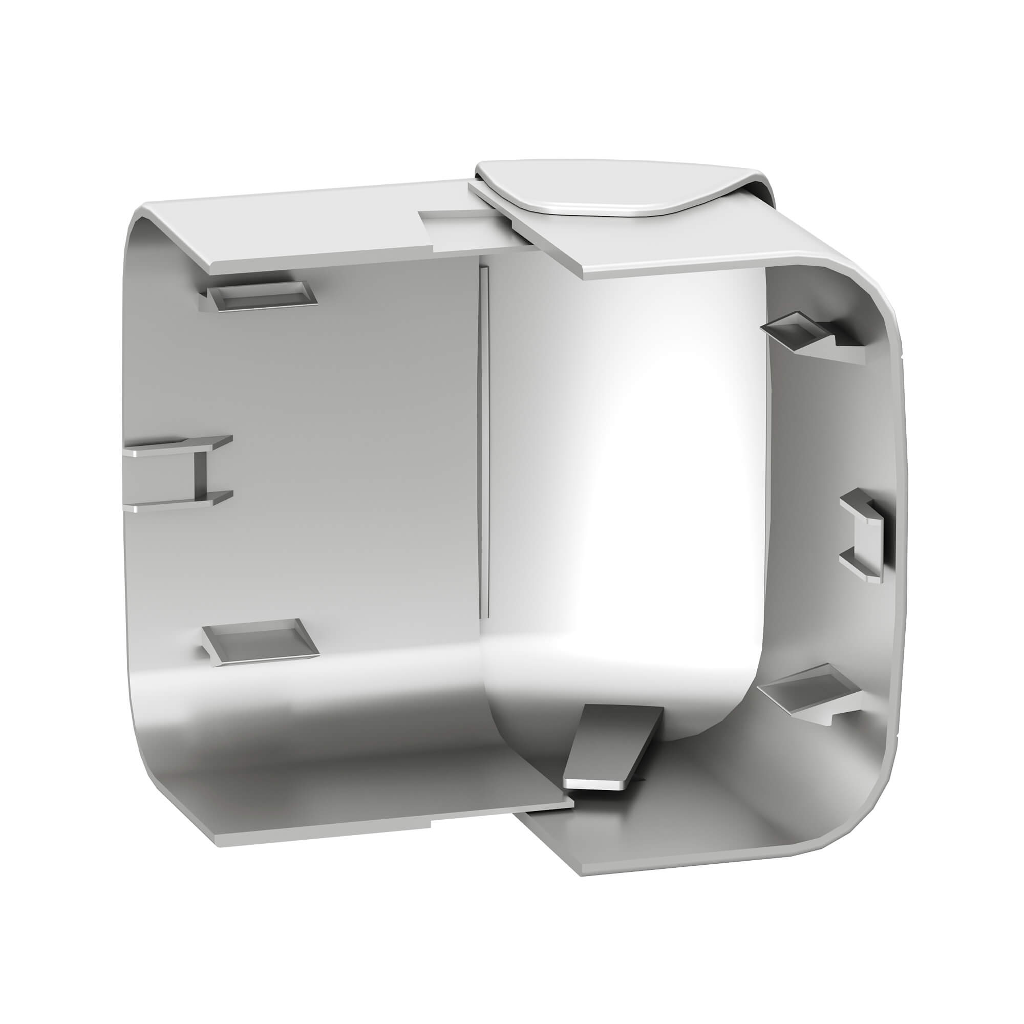 Угол внешний 90х50 мм, изменяемый (80-120°), цвет серый металлик