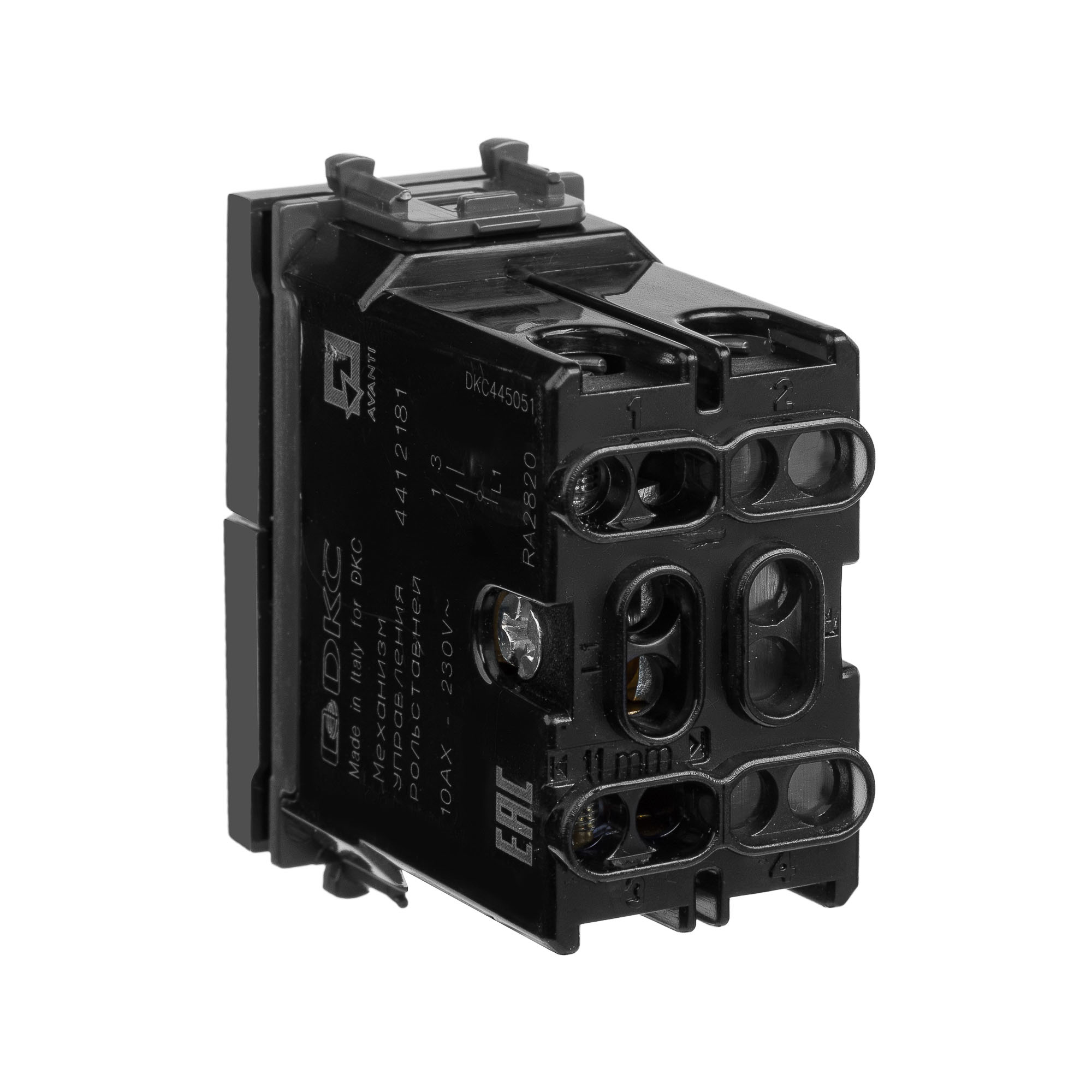 Механизм управления рольставней модульный, "Avanti", "Черный матовый", 1 модуль