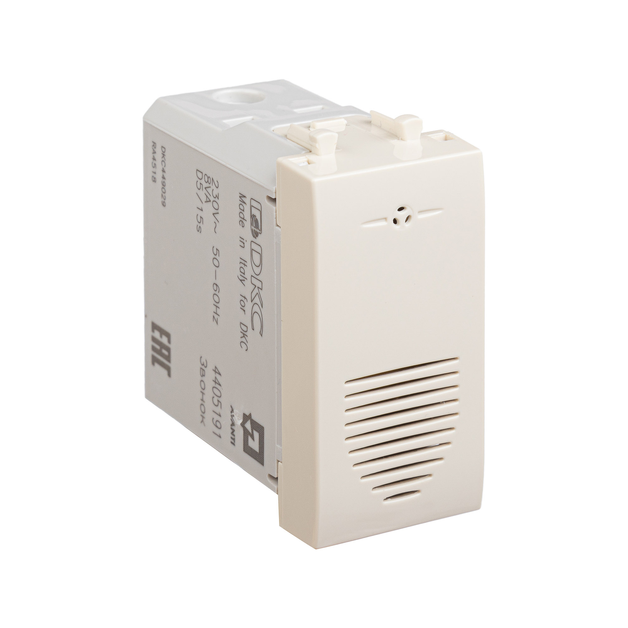 Звонок модульный, "Avanti", "Ванильная дымка", 1 модуль