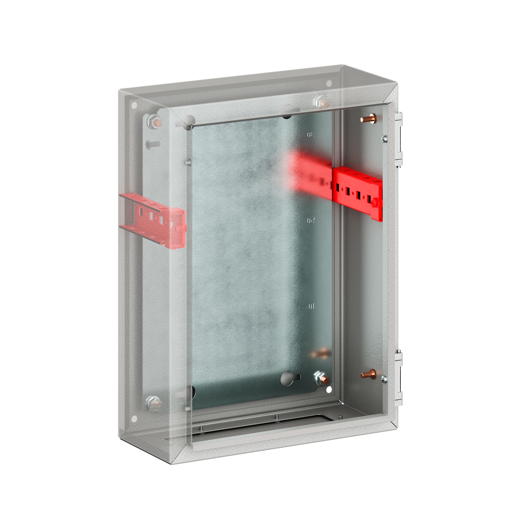 Комплект реек для бокового монтажа для корпусов ST, STE, Г=200 мм, 2 рейки