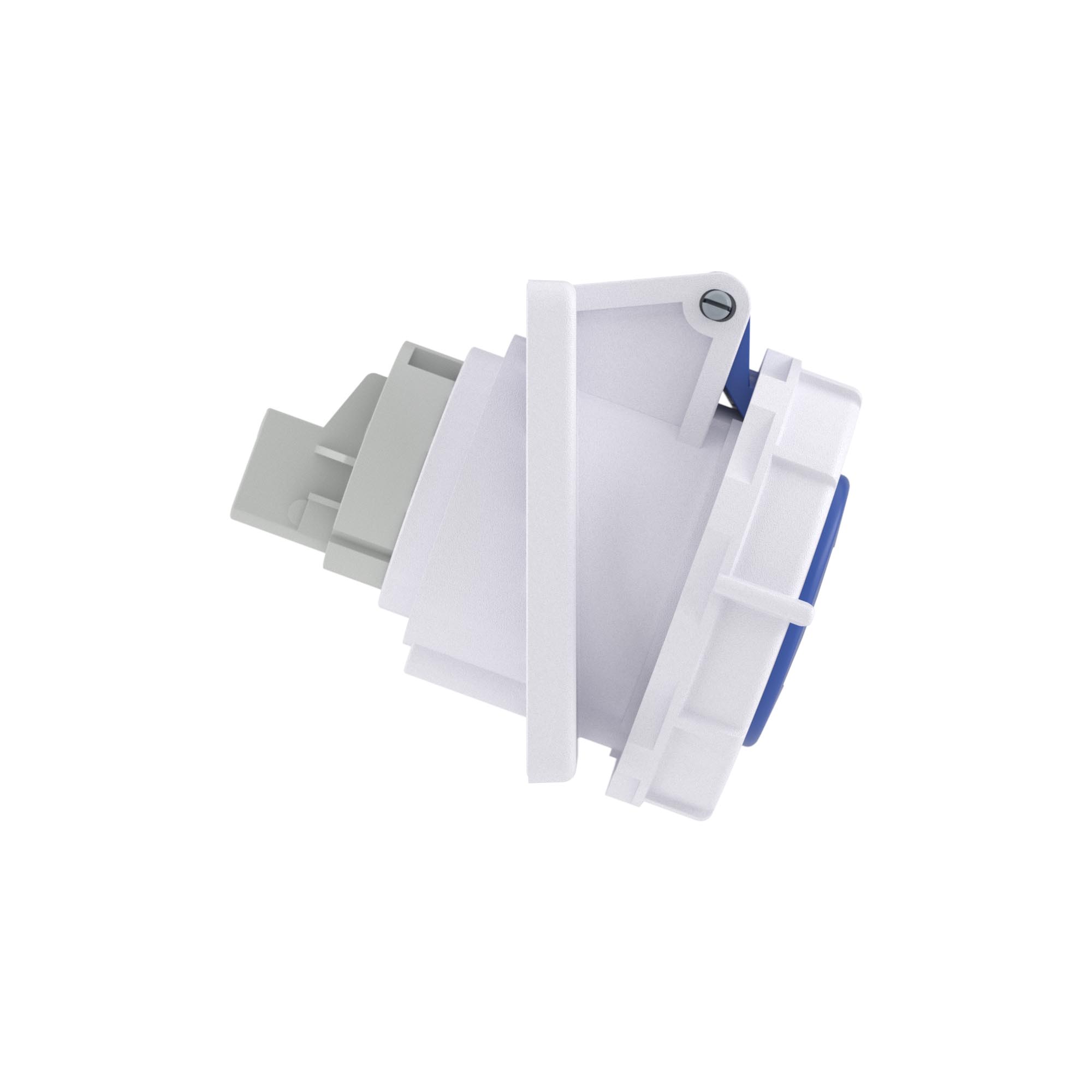 Розетка панельная с наклоном PAS IP67 32А 2P+E 230В