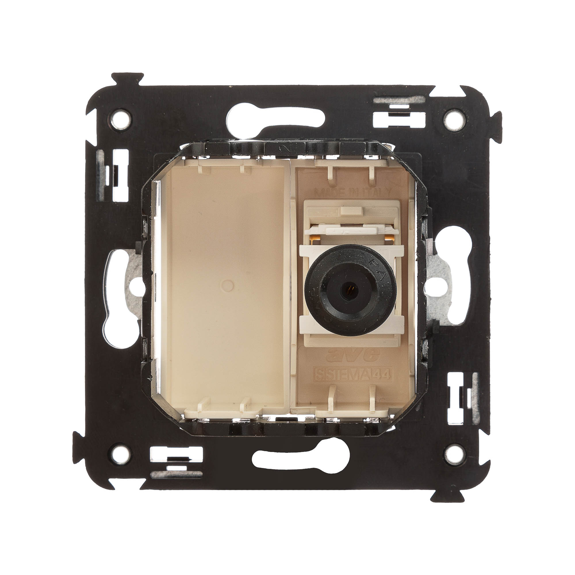 Розетка TV одиночная в стену, "Avanti", "Ванильная дымка"