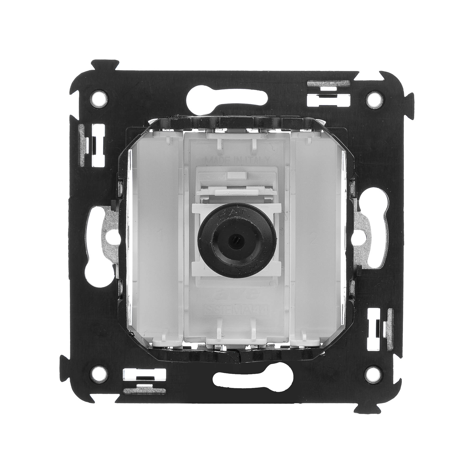 Розетка TV одиночная в стену, "Avanti", "Белое облако"