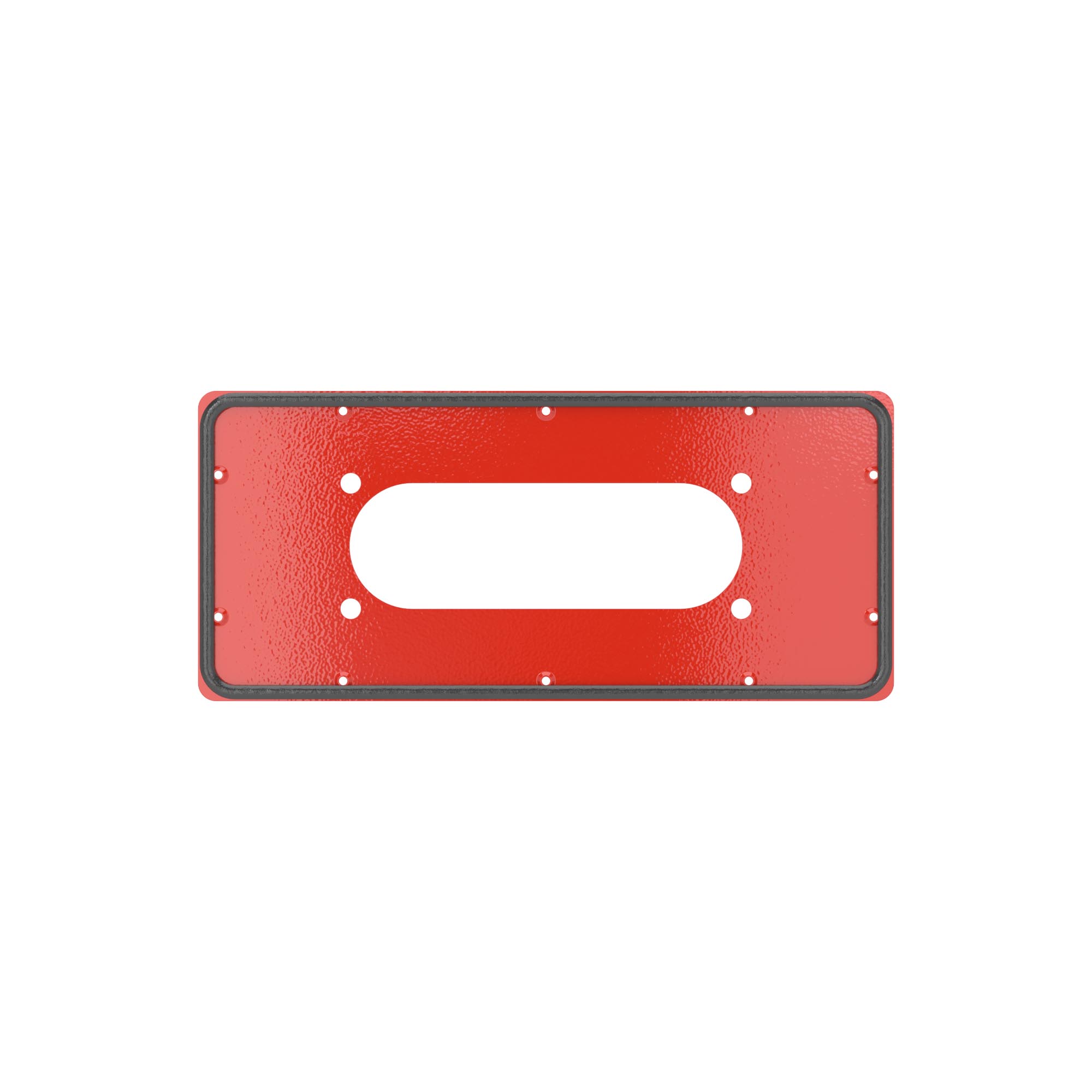 Фланец для монтажа кабельного ввода FL21 для корпусов ST, тип 3, 343x153 мм, красный RAL3020