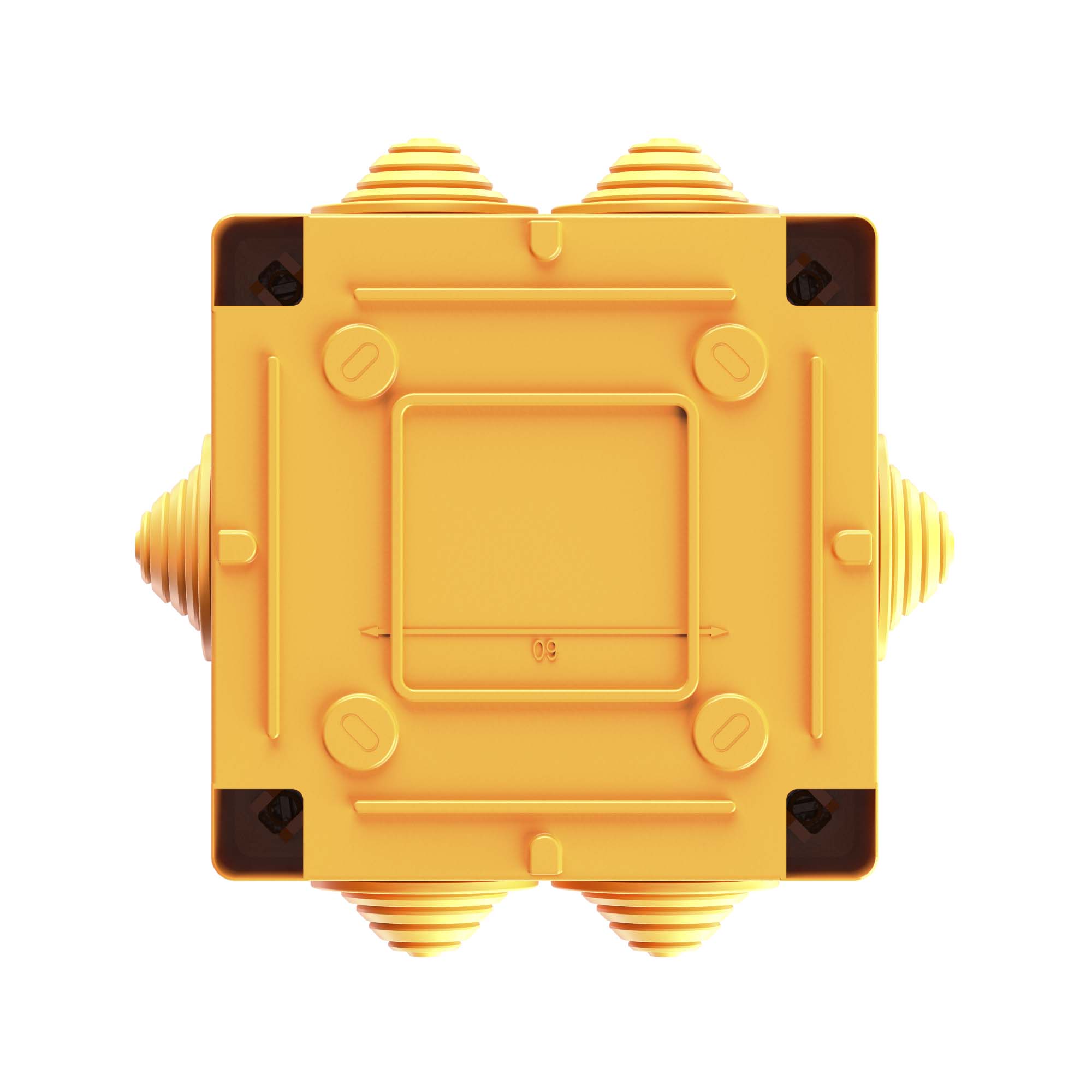 Коробка пластиковая FS с кабельными вводами и клеммниками, IP55, 100х100х50 мм, 4р, 450V, 6A, 4 мм2