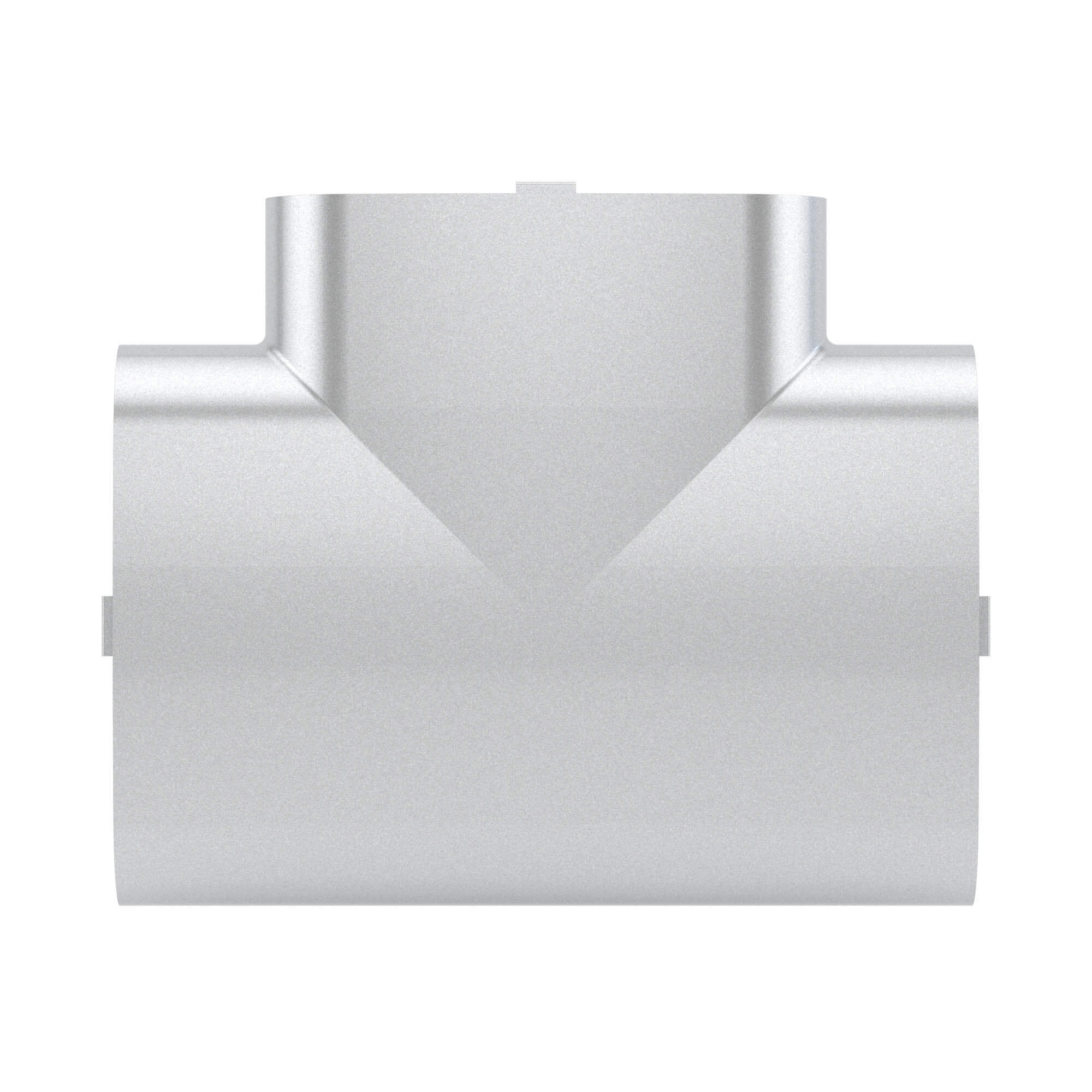 Тройник 90х50 мм, цвет серый металлик