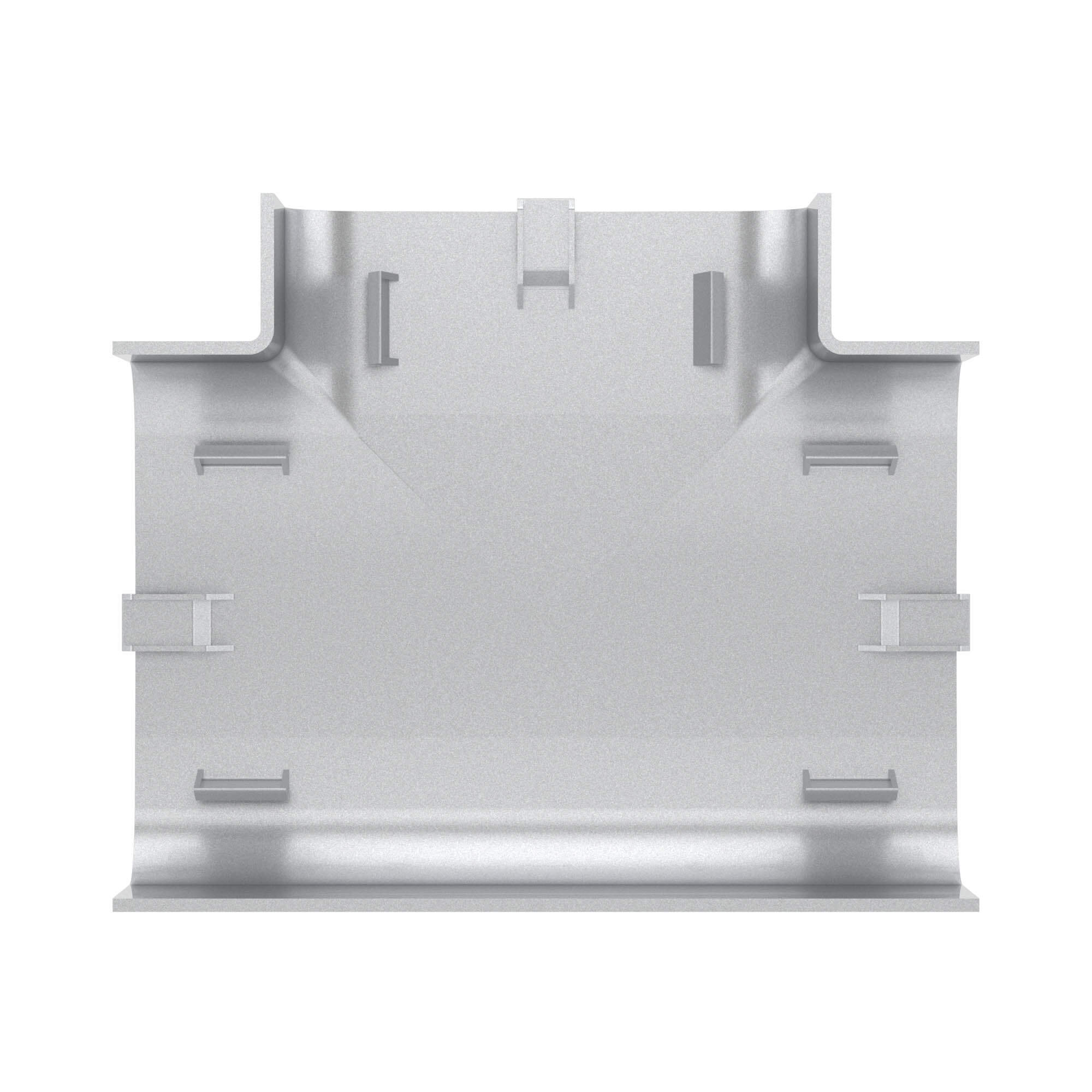 Тройник 90х50 мм, цвет серый металлик