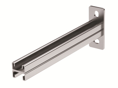 Консоль двойная, осн.200 мм, цинк-ламельная