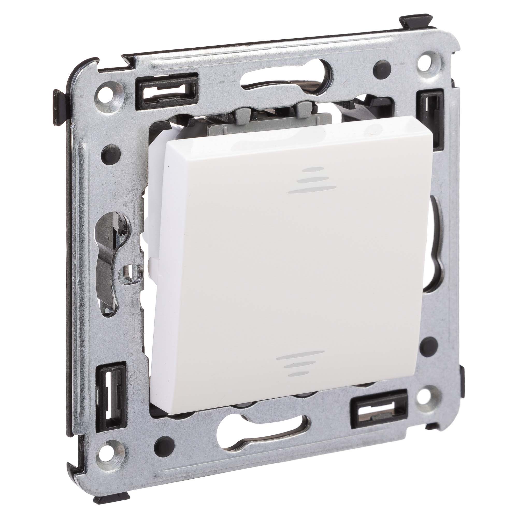 Инвертор одноклавишный в стену, "Avanti", "Белое облако"