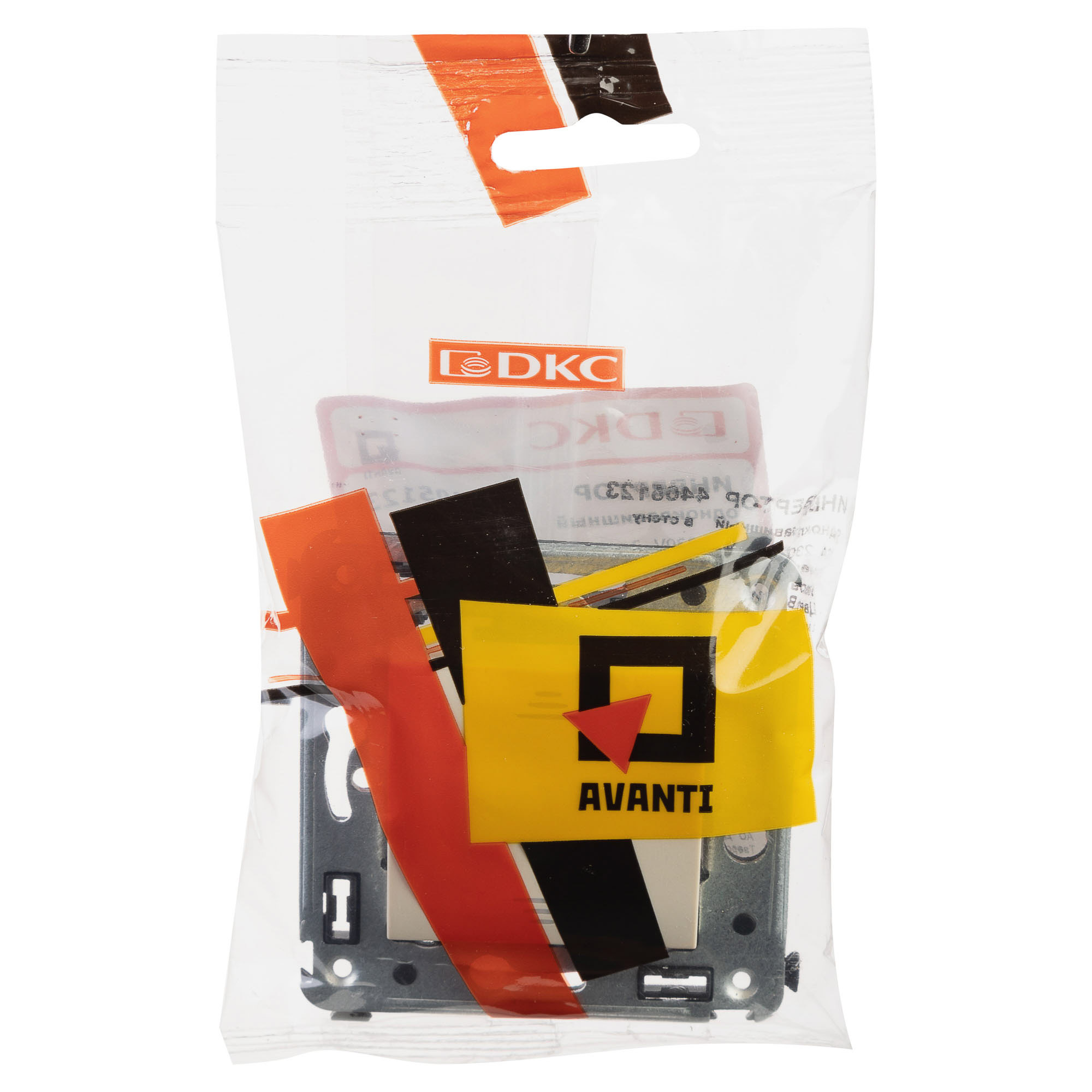 Инвертор одноклавишный в стену, "Avanti", "Ванильная дымка"