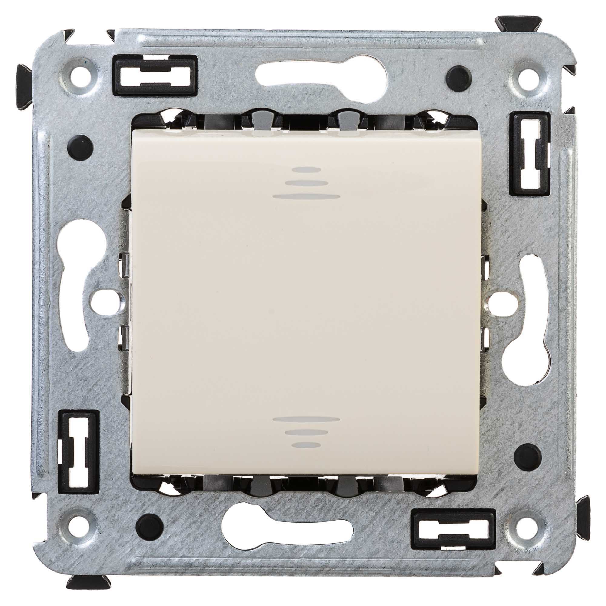 Инвертор одноклавишный в стену, "Avanti", "Ванильная дымка"