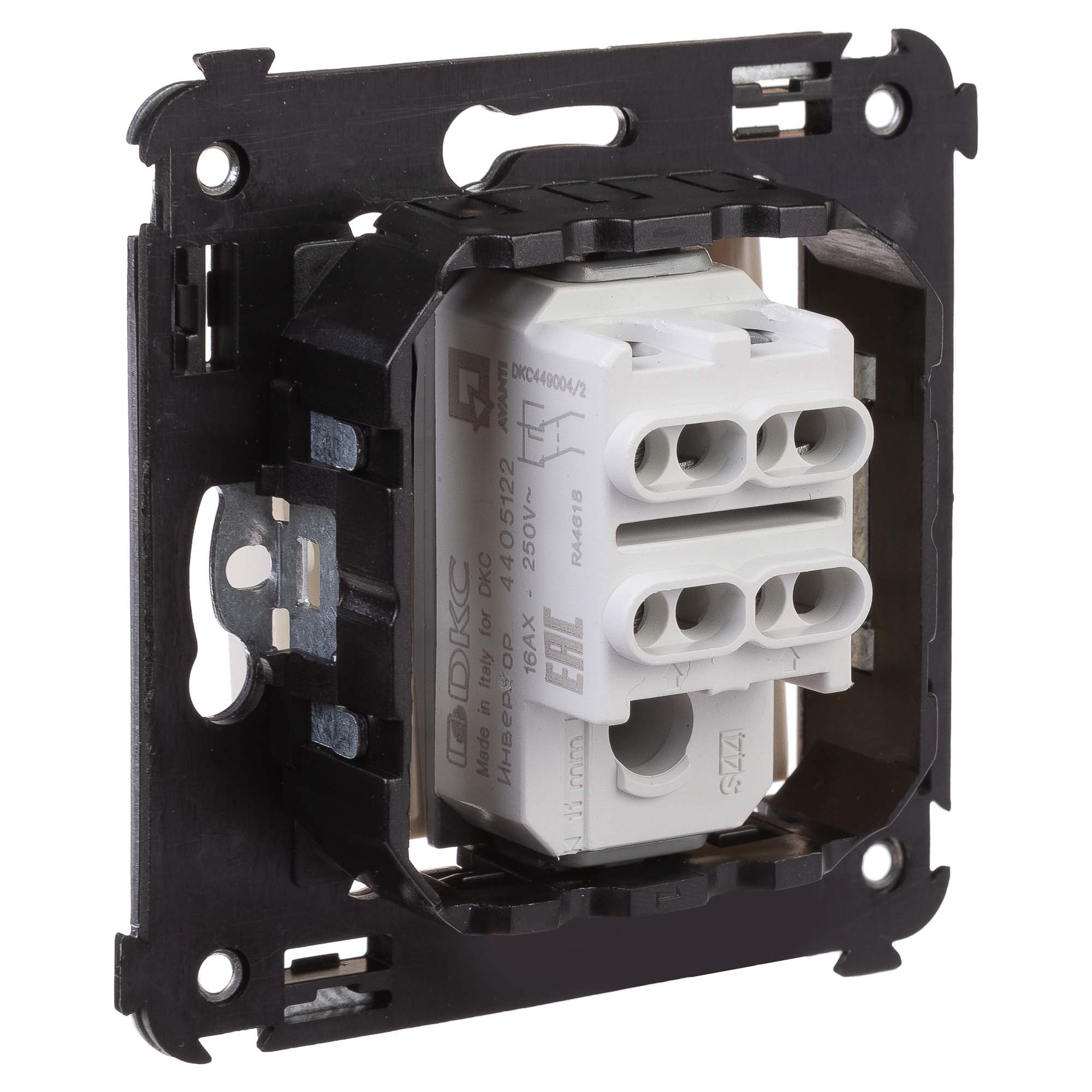 Инвертор одноклавишный в стену, "Avanti", "Ванильная дымка"