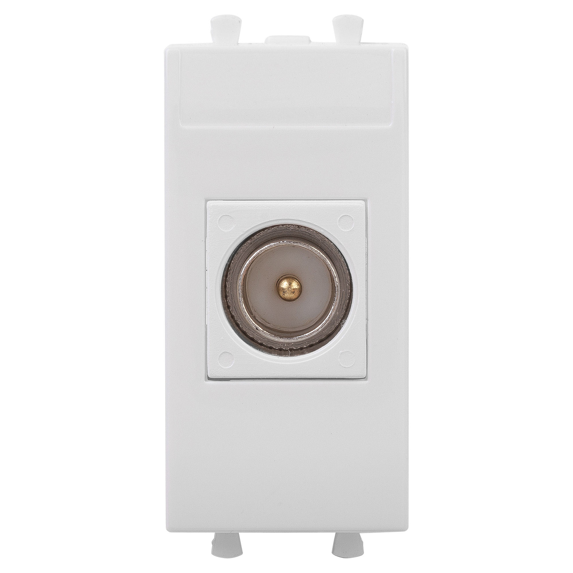 Розетка TV одиночная модульная, "Avanti", "Белое облако", 1 модуль