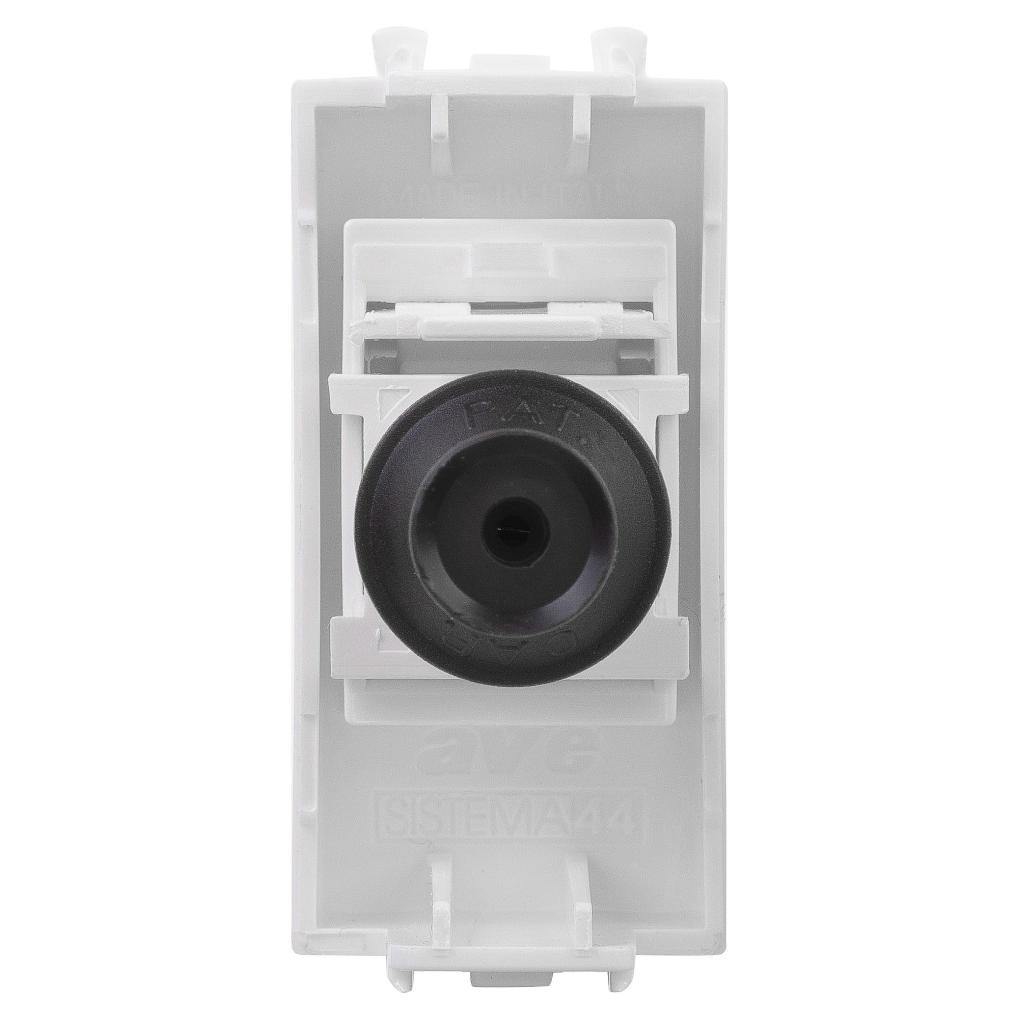 Розетка TV одиночная модульная, "Avanti", "Белое облако", 1 модуль