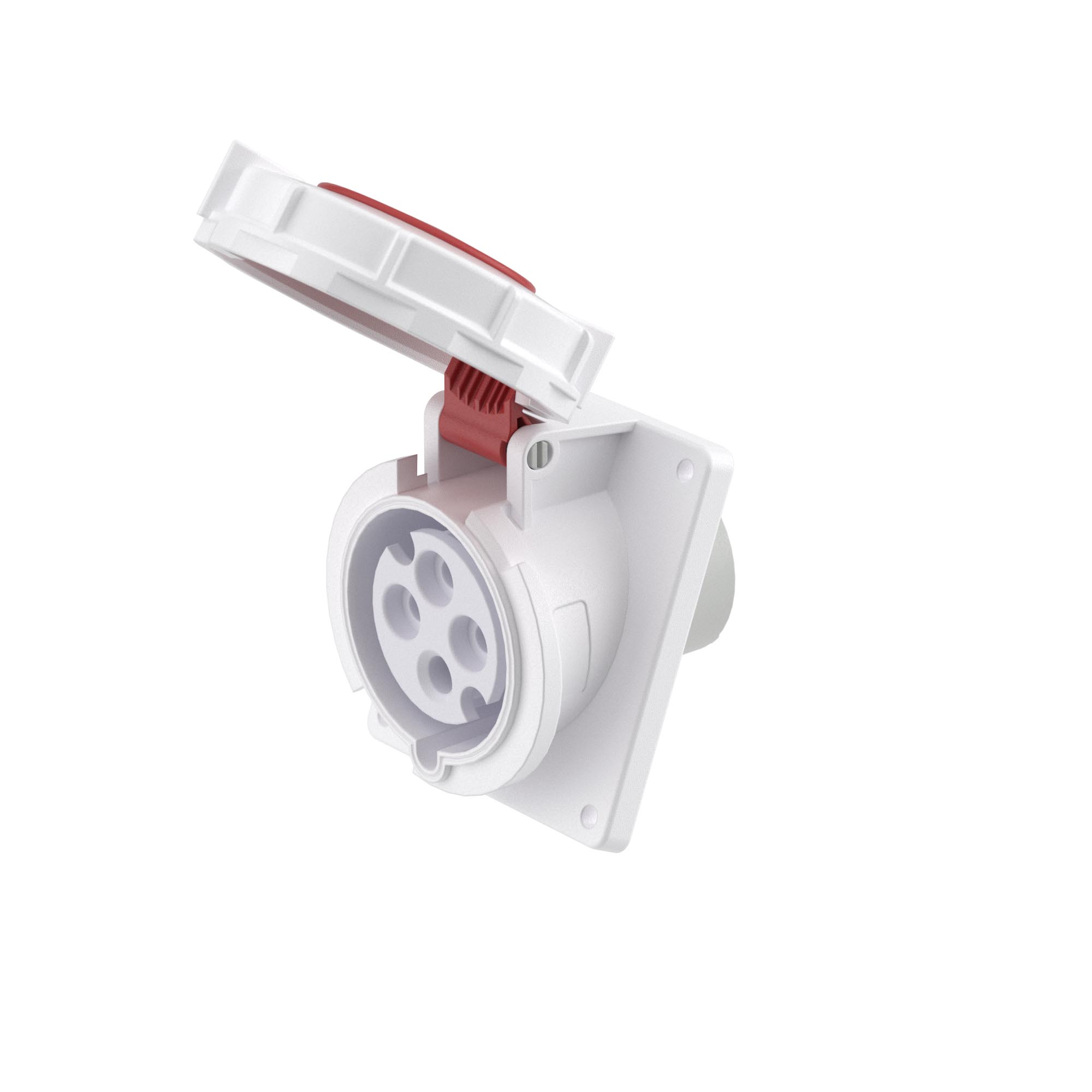 Розетка панельная с наклоном PAS IP67 16А 3P+E 400В