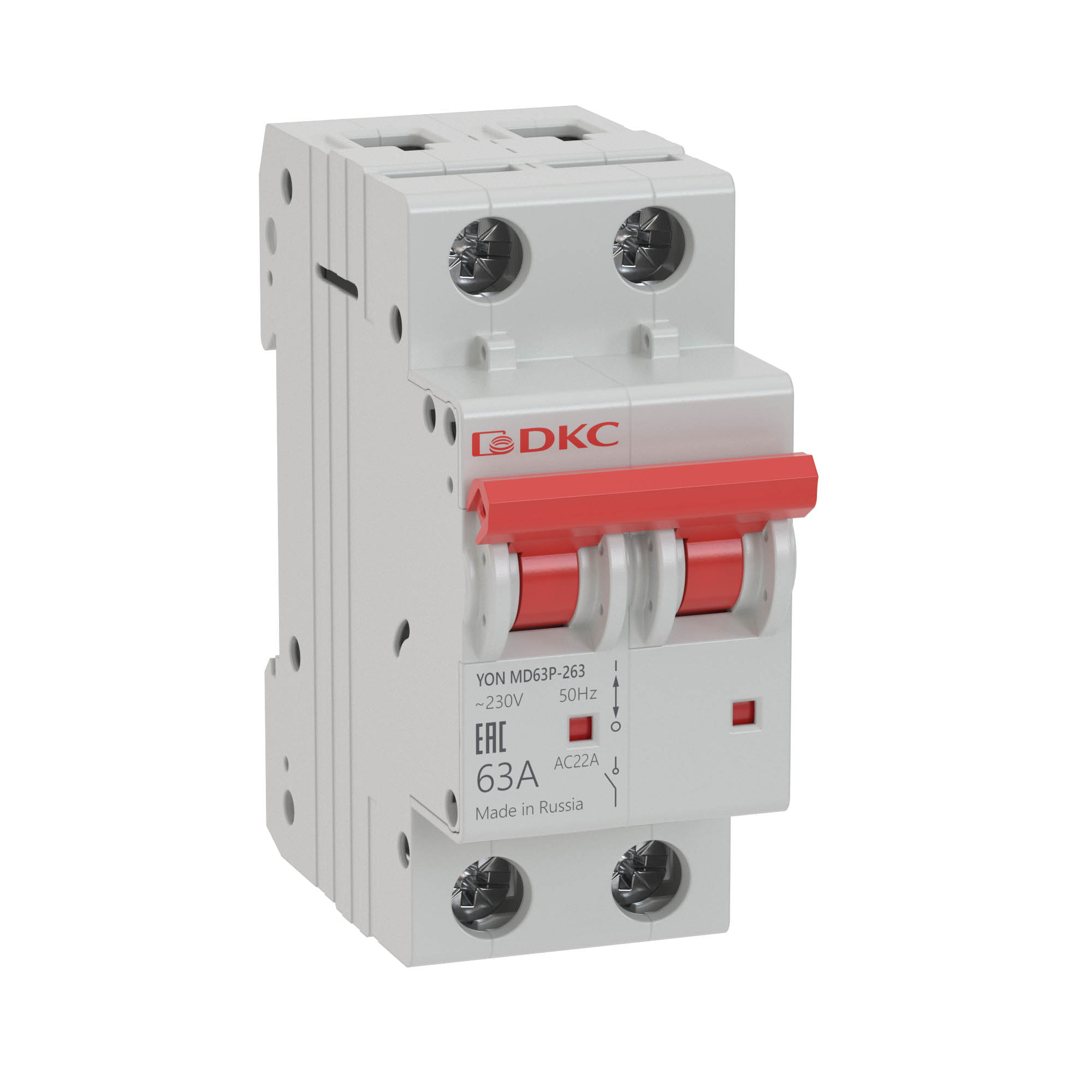 Выкл. нагр. модульный YON MD63P 2P 40А