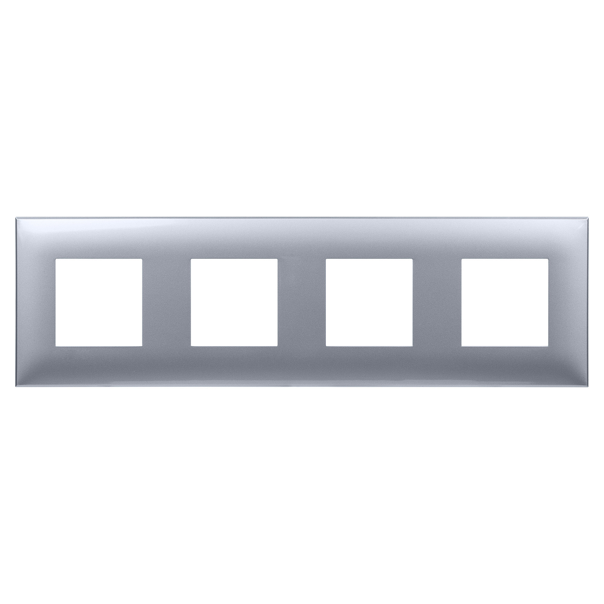 Рамка "Avanti", "Закаленная сталь", 4 поста (8 мод.)