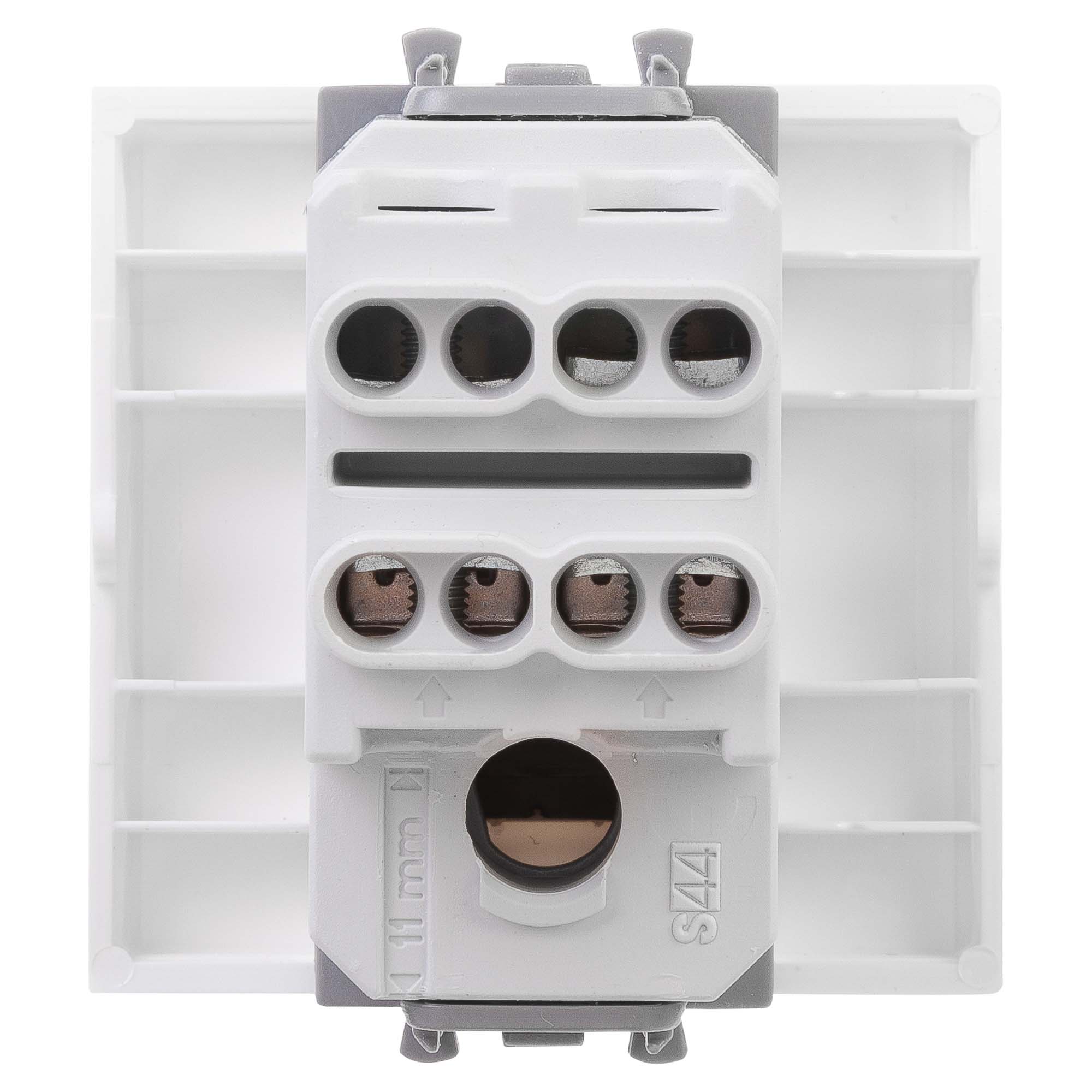 Инвертор одноклавишный модульный, "Avanti", "Белое облако", 2 модуля