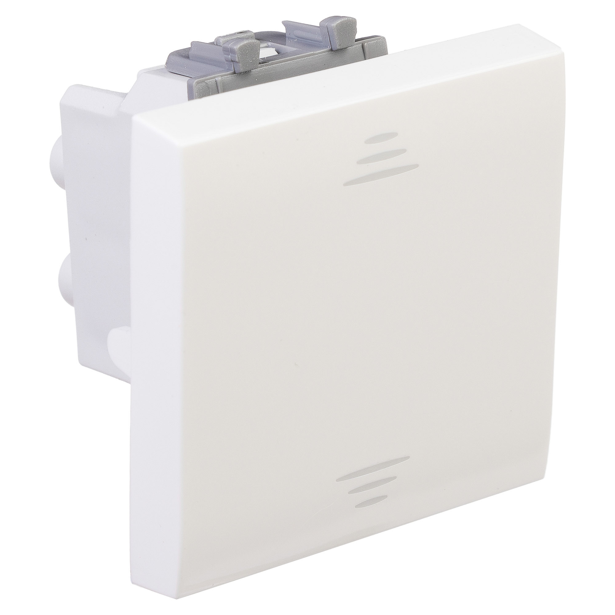 Инвертор одноклавишный модульный, "Avanti", "Белое облако", 2 модуля