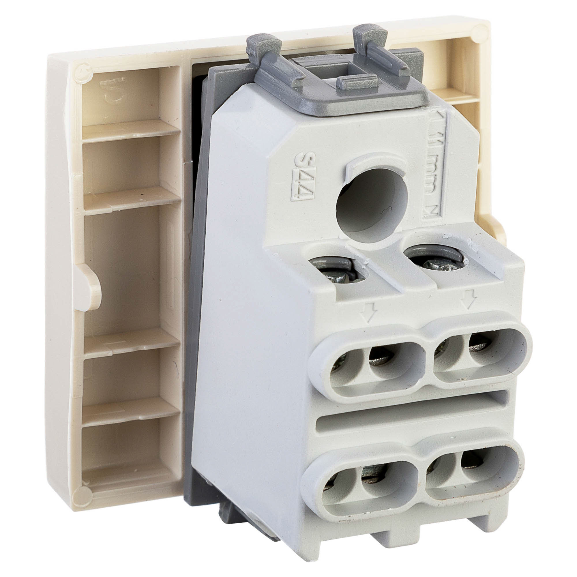 Инвертор одноклавишный модульный, "Avanti", "Ванильная дымка", 2 модуля