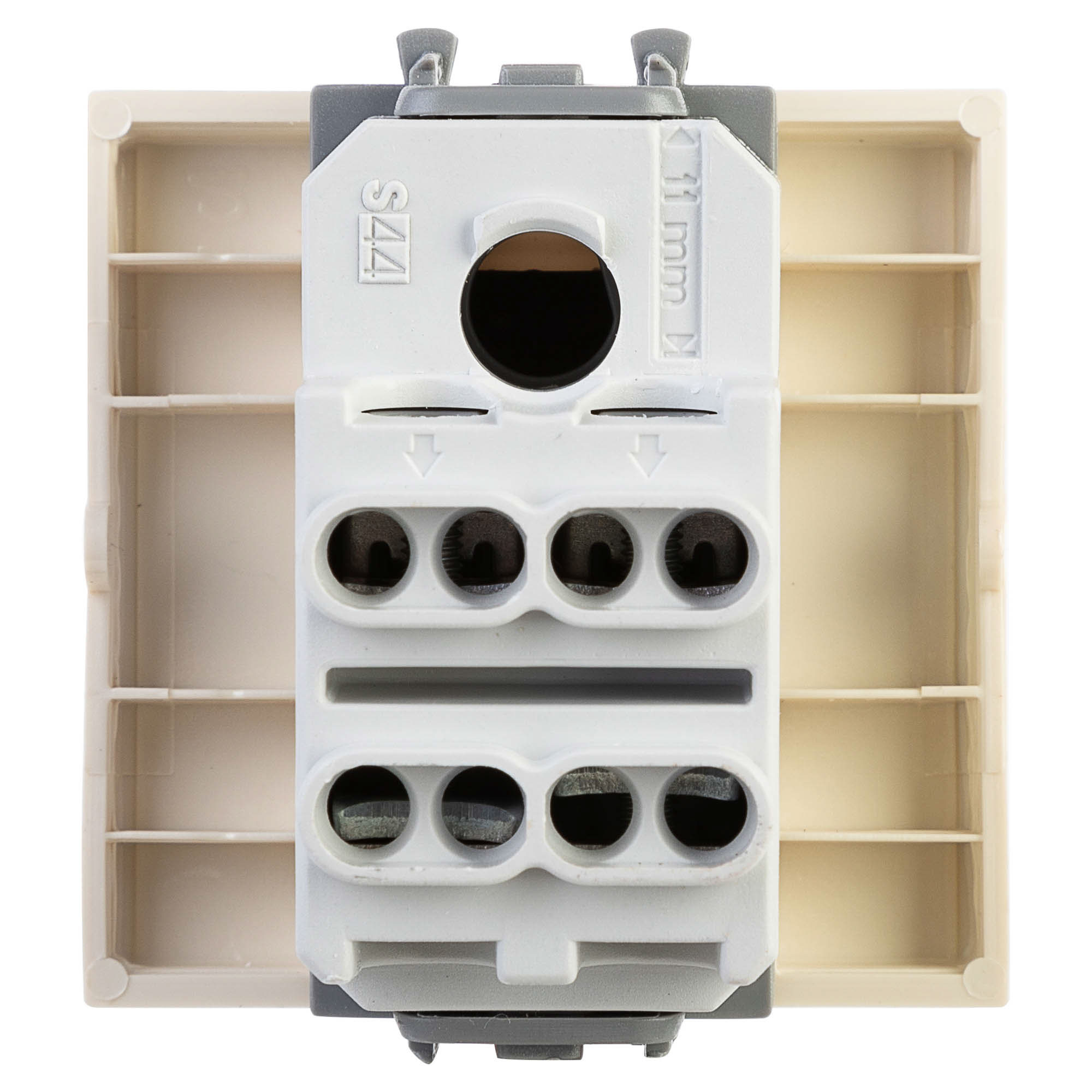 Инвертор одноклавишный модульный, "Avanti", "Ванильная дымка", 2 модуля