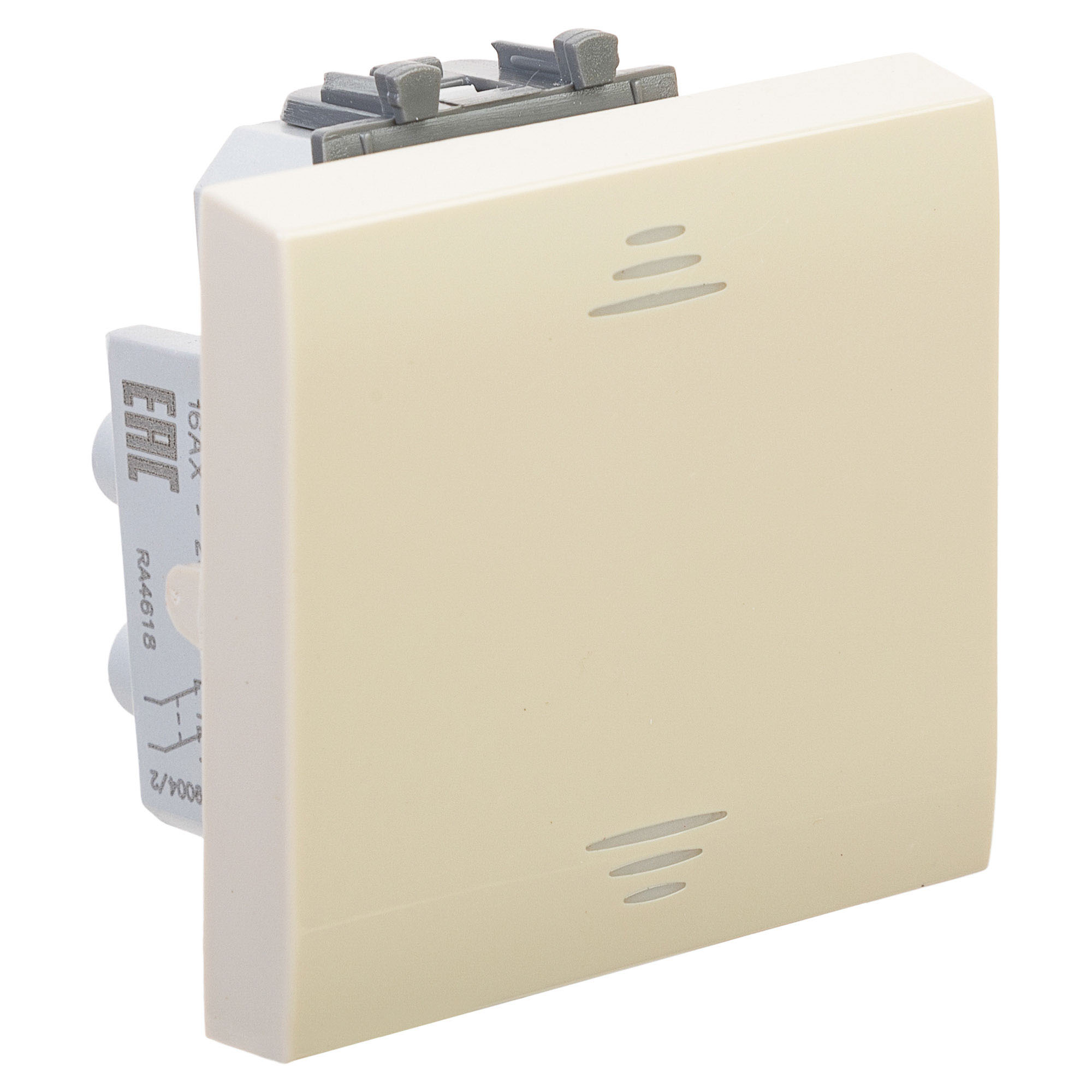 Инвертор одноклавишный модульный, "Avanti", "Ванильная дымка", 2 модуля