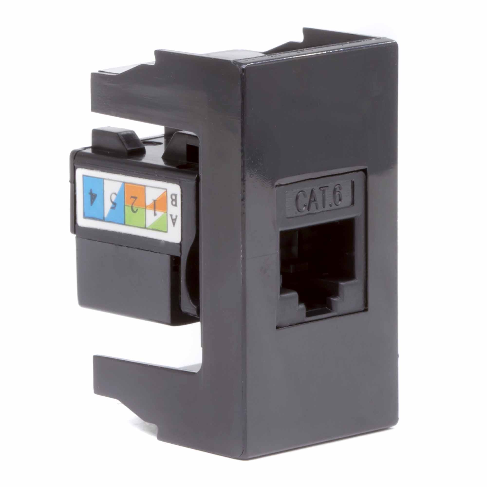 Розетка RJ-45 кат.6,Viva,1 мод.,черн