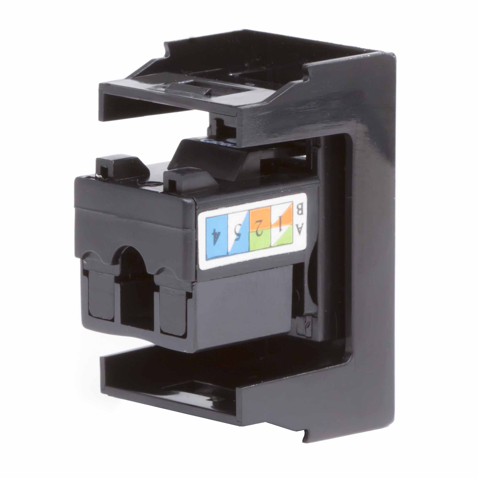 Розетка RJ-45 кат.6,Viva,1 мод.,черн