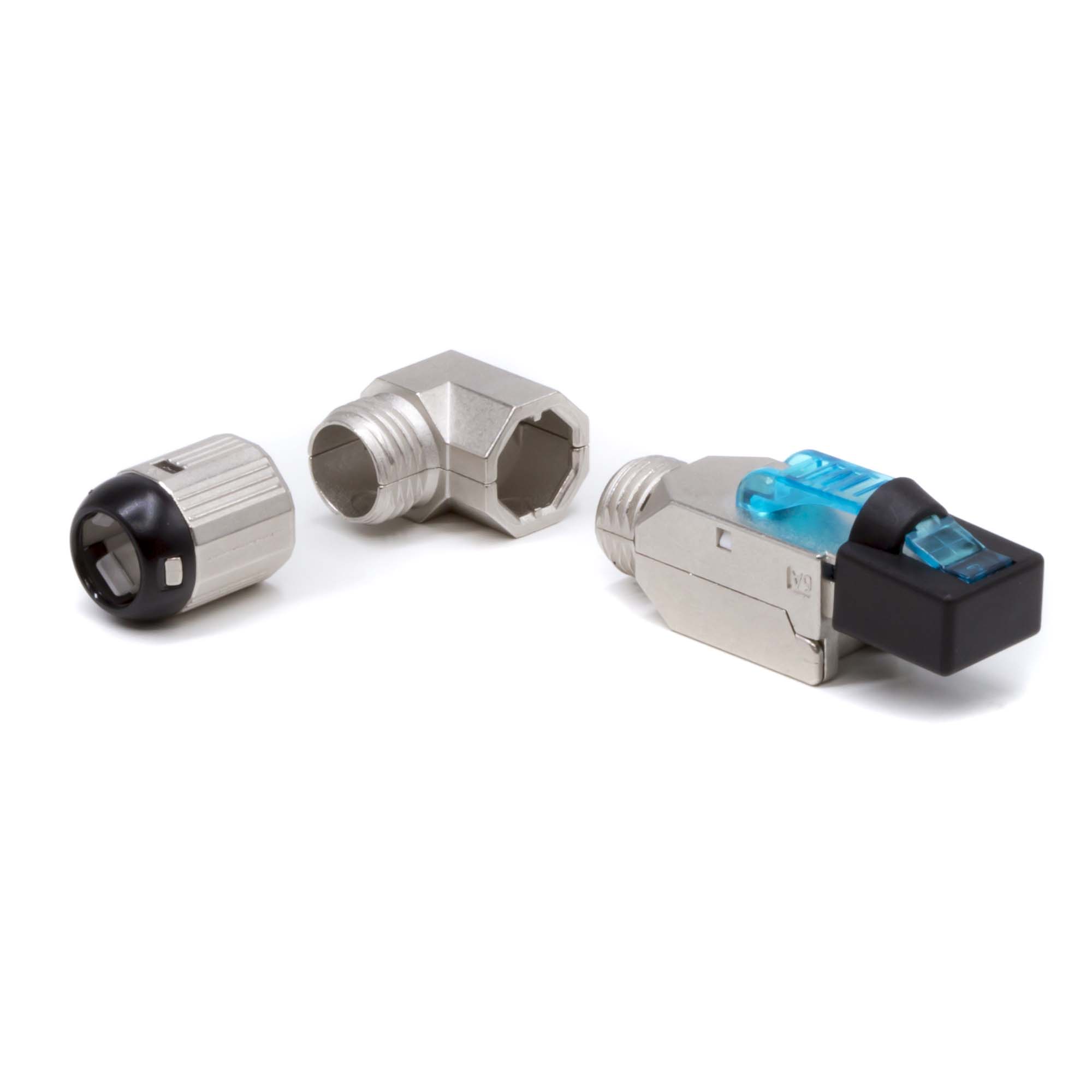 Коннектор полевого монтажа (Tool Less) 8P8C CAT 6A экранированный