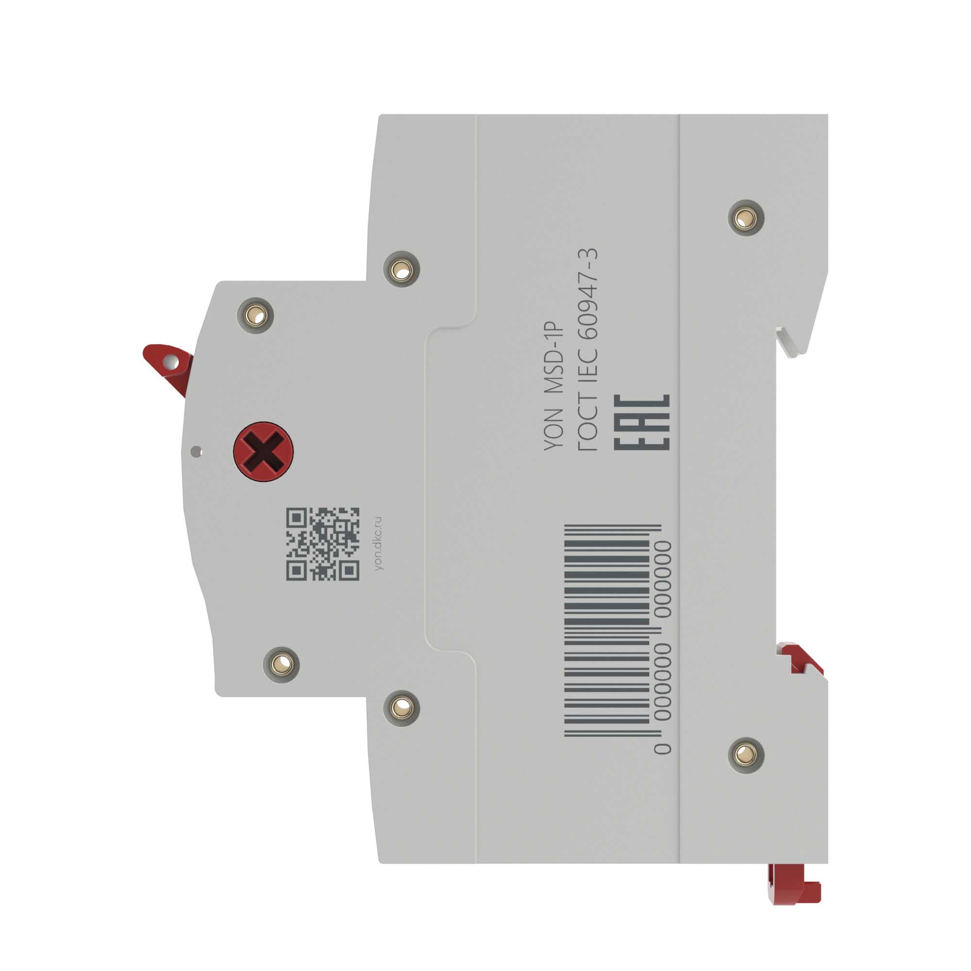 Выключатель нагрузки модульный YON max типа MSD, 1 полюс, 100А