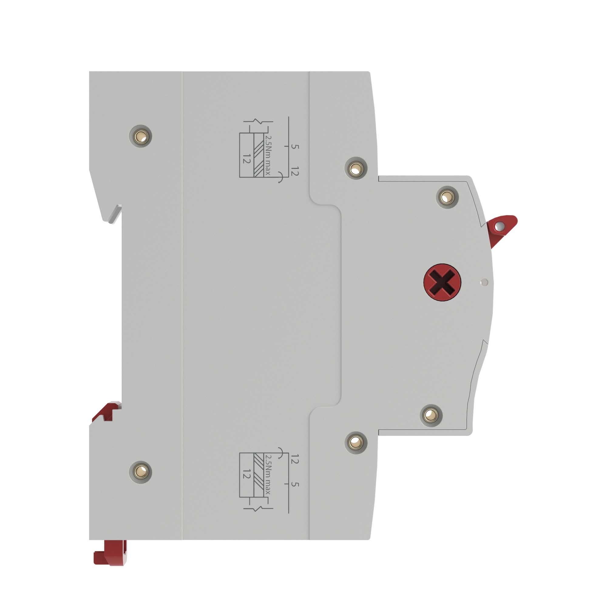 Выключатель нагрузки модульный YON max типа MSD, 1 полюс, 80А