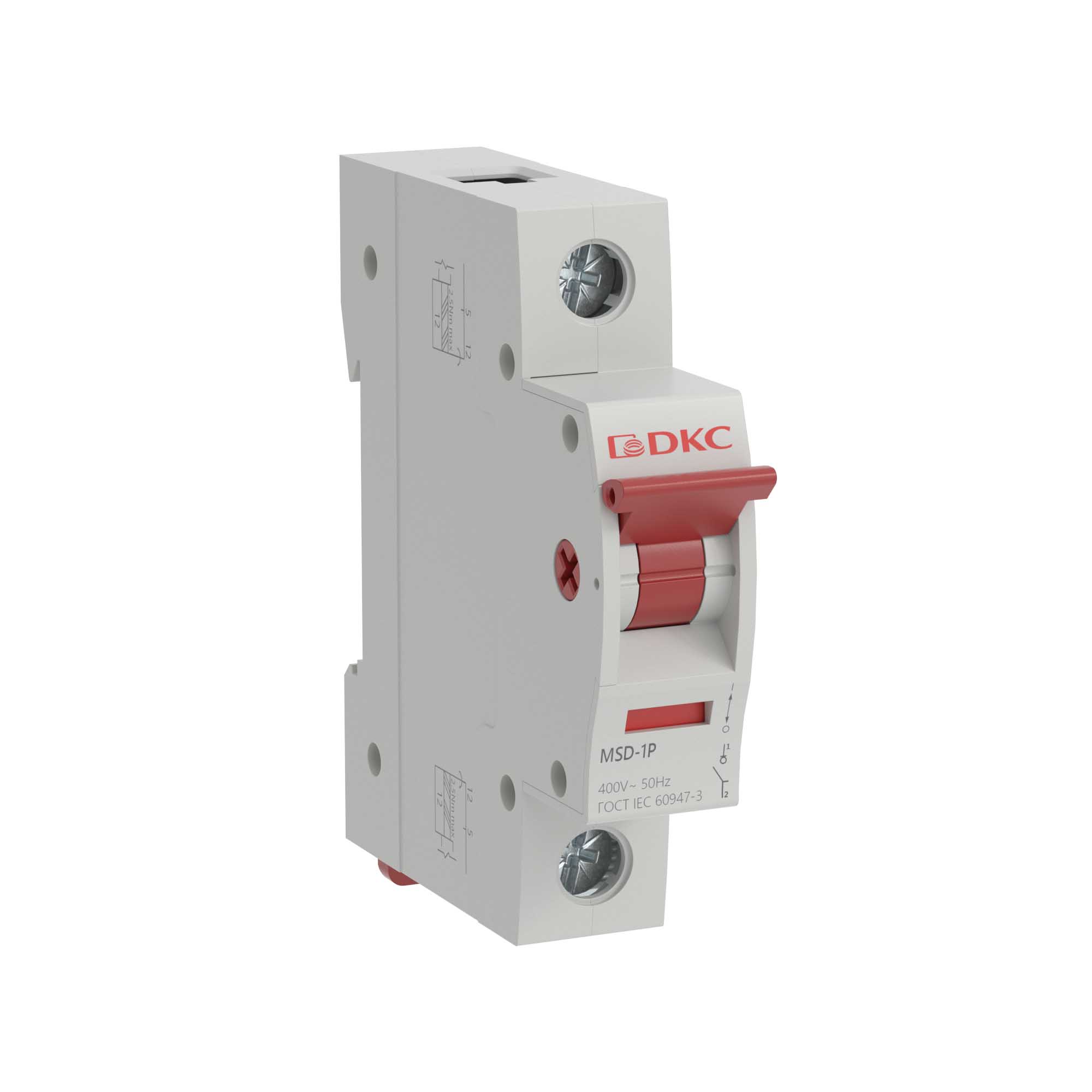 Выключатель нагрузки модульный YON max типа MSD, 1 полюс, 80А