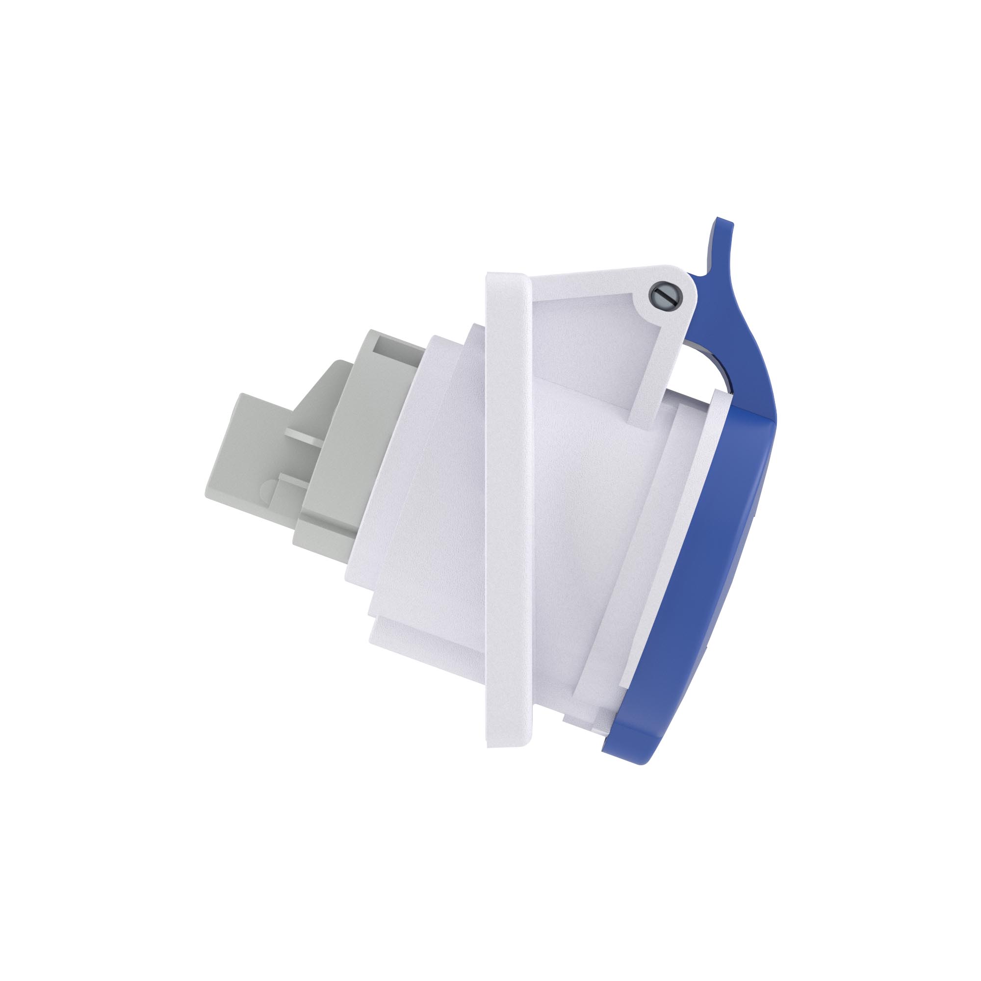 Розетка панельная с наклоном PAS IP44 16А 2P+E 230В