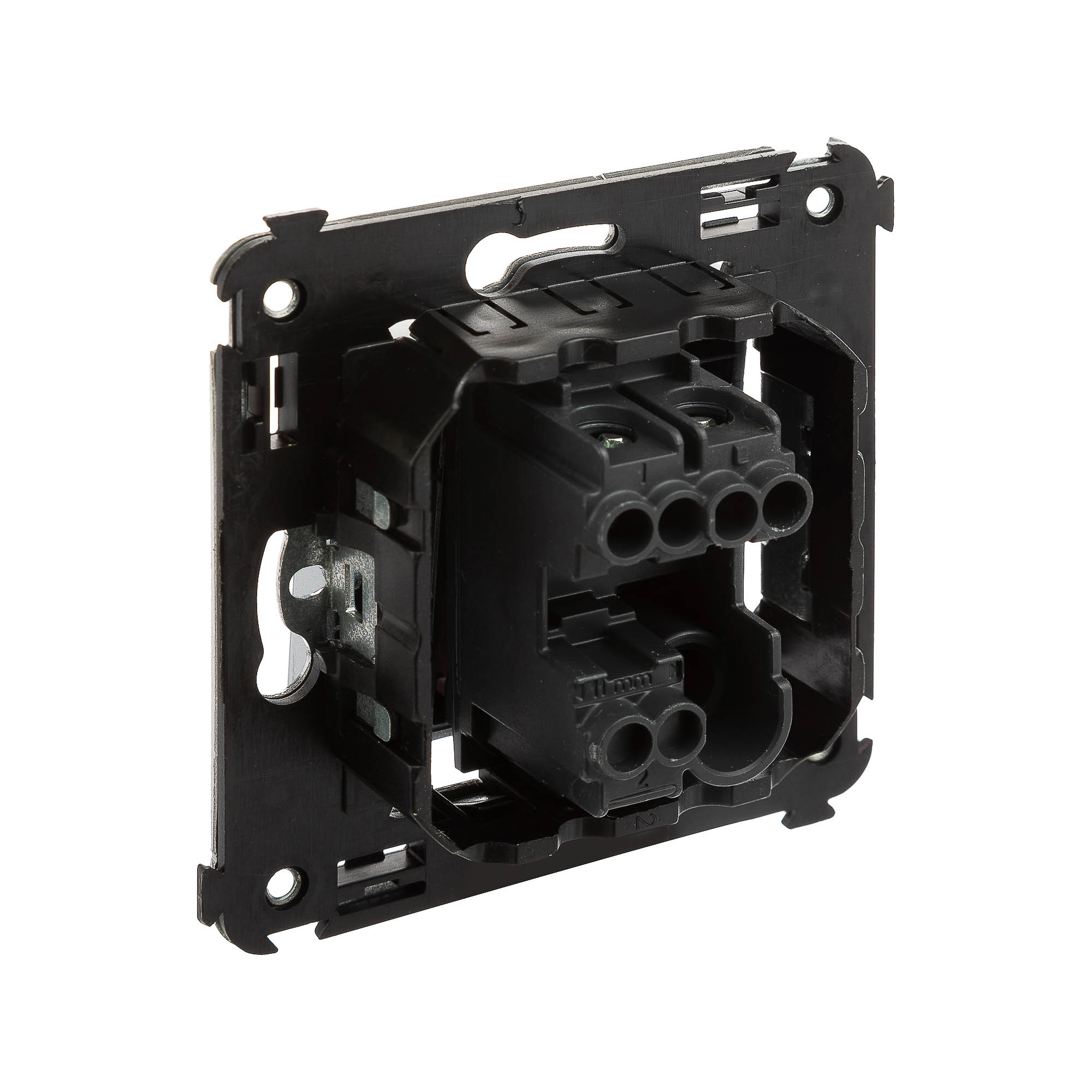 Кнопка одноклавишная в стену, "Avanti", "Закаленная сталь"