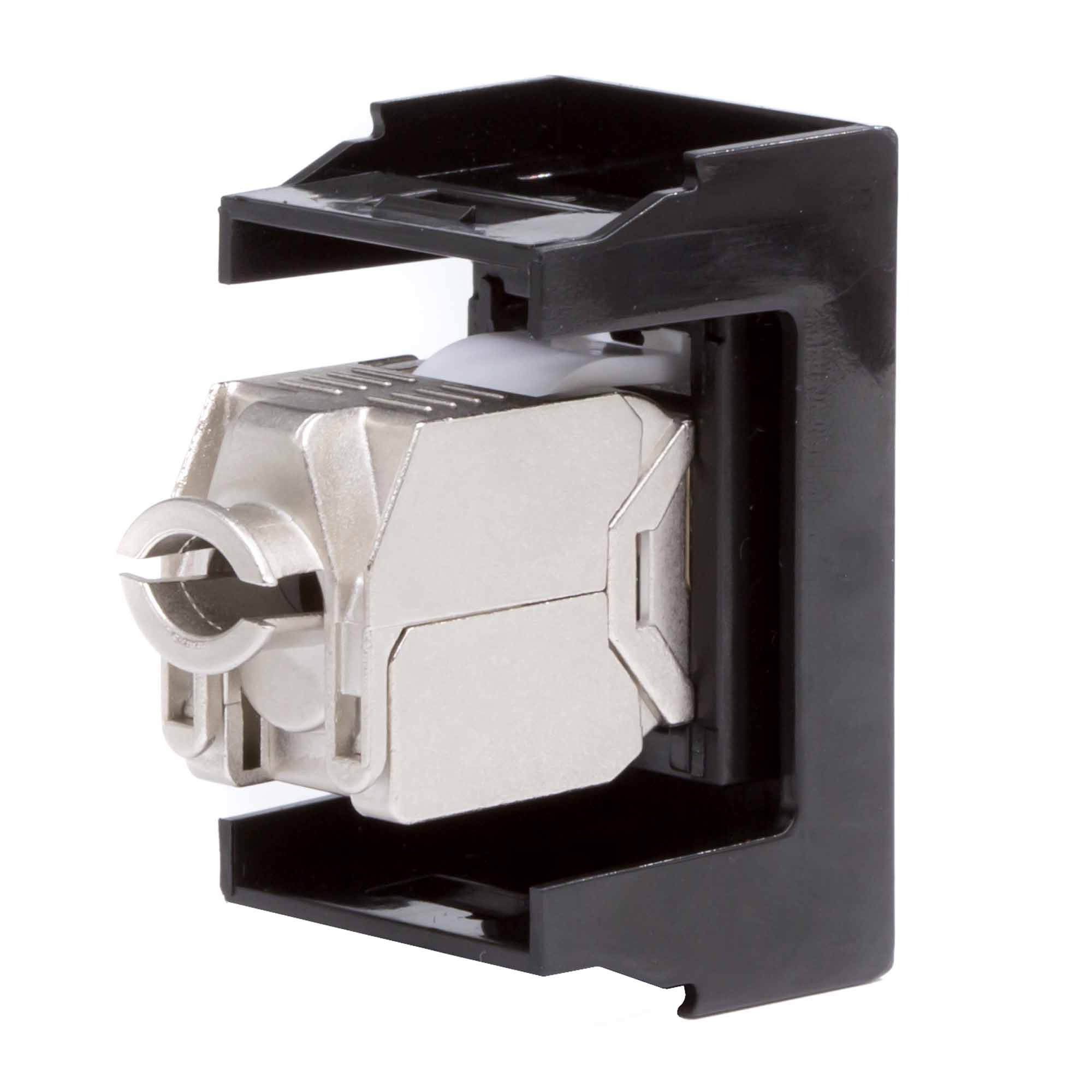 Розетка RJ-45 кат5E,экр,Viva,1 мод.,черн