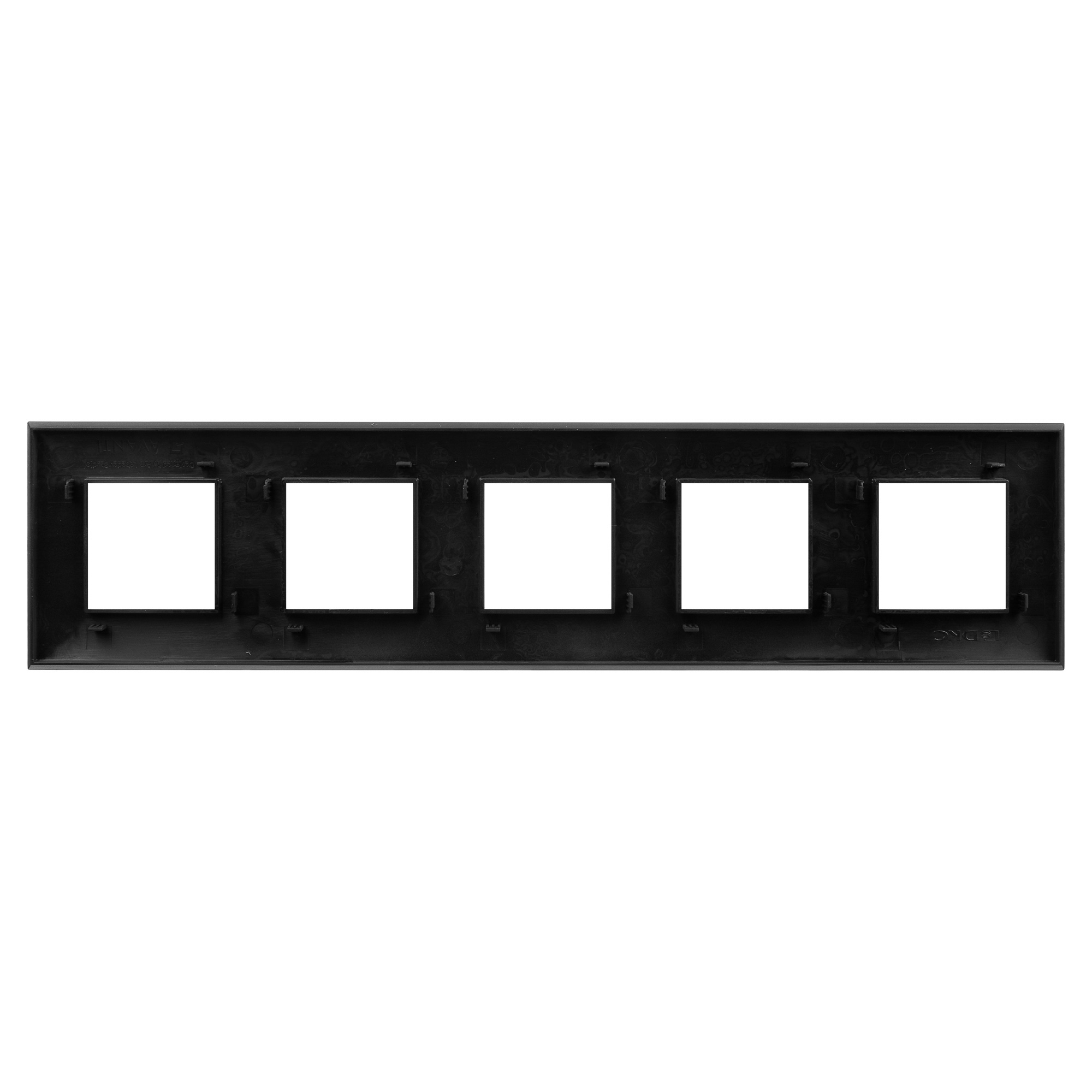 Рамка "Avanti", "Черный матовый", 5 постов (10 мод.)