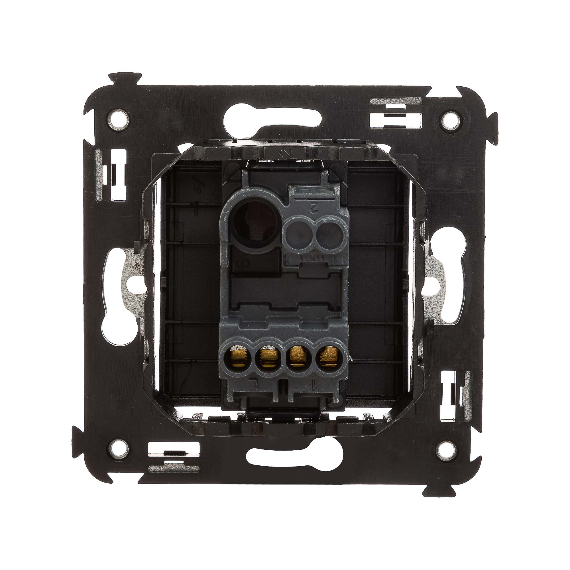 Кнопка одноклавишная в стену, "Avanti", "Черный квадрат"