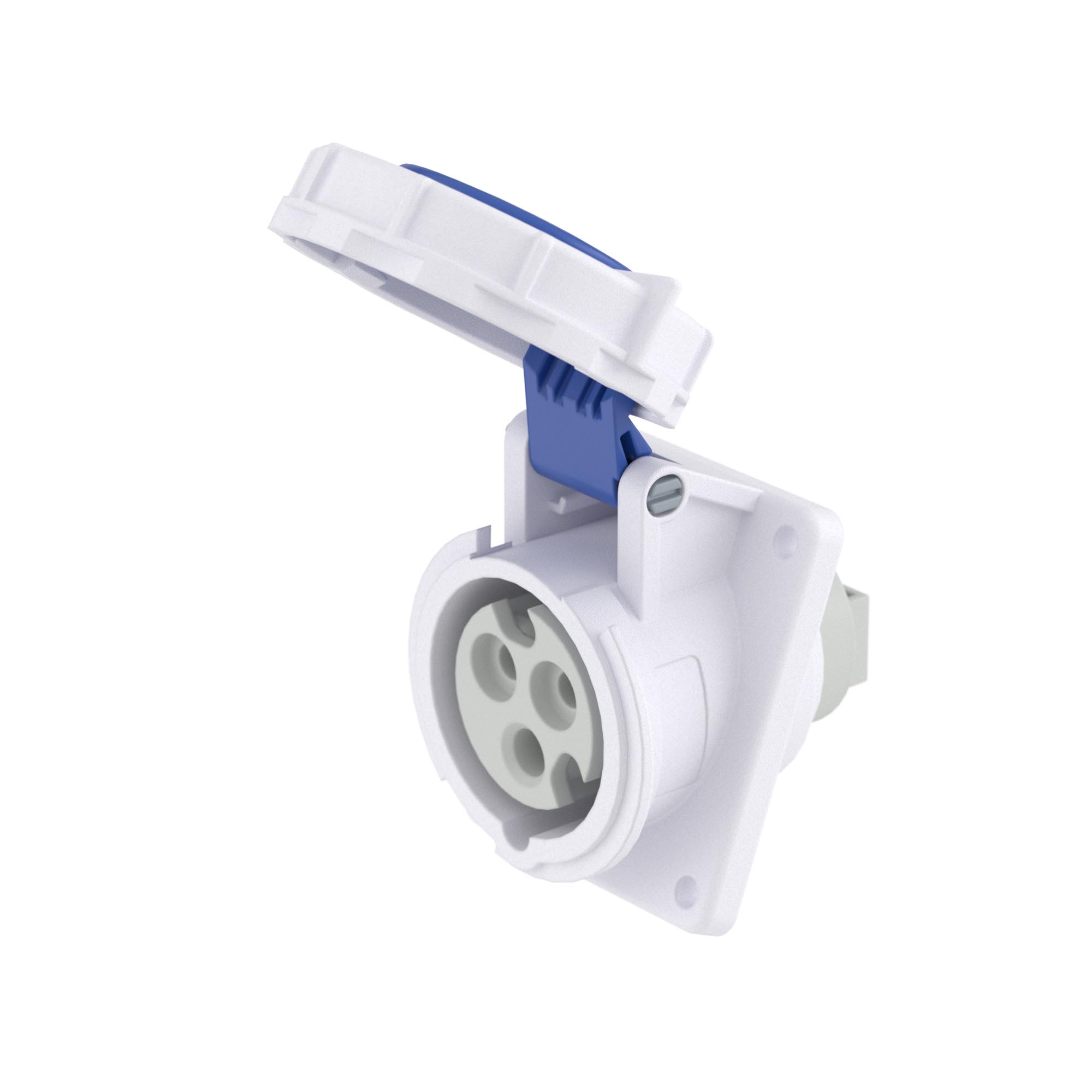 Розетка панельная с наклоном PAS IP67 16А 2P+E 230В