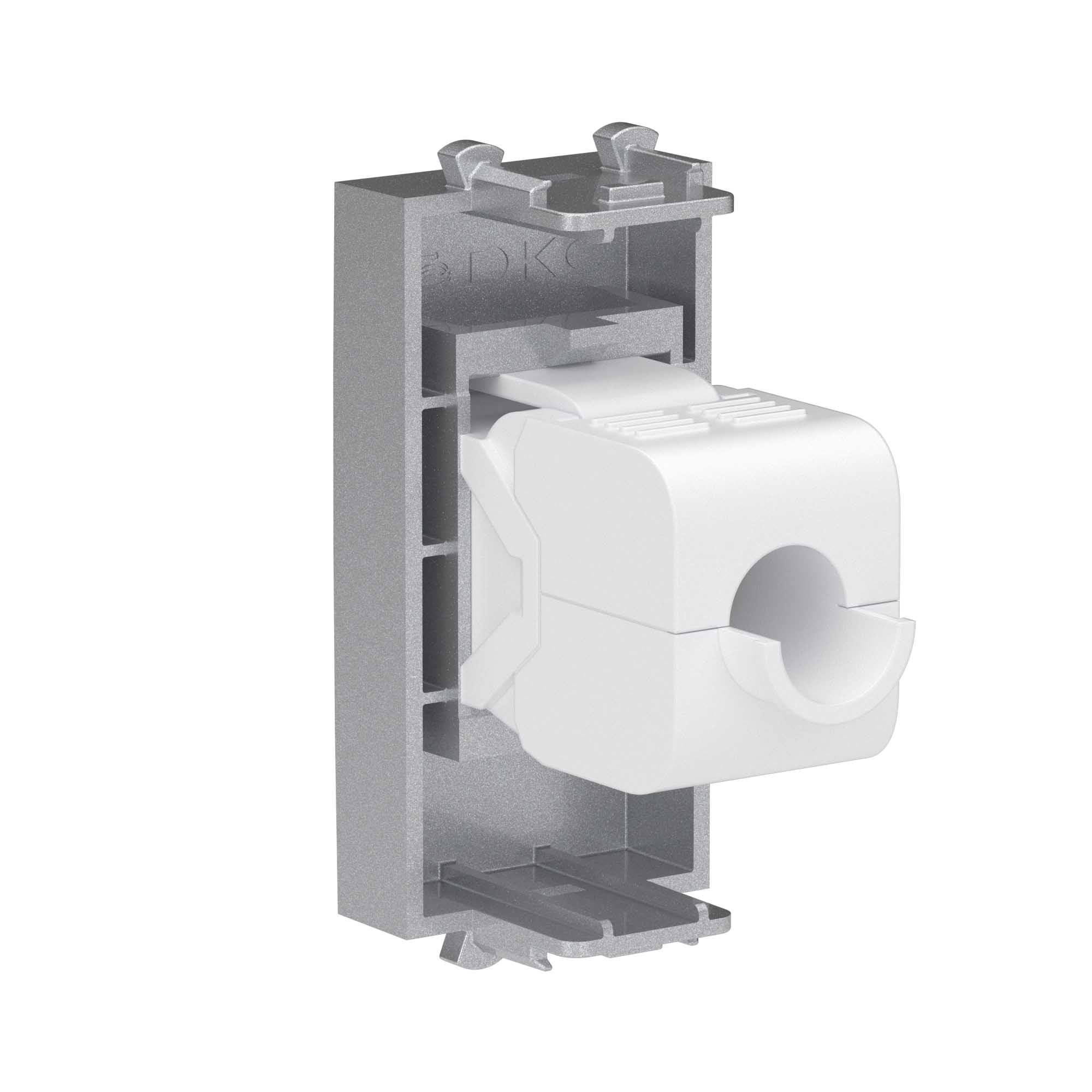 Компьютерная розетка RJ-45 без шторки модульная, кат.5е, "Avanti", "Закаленная сталь", 1 модуль