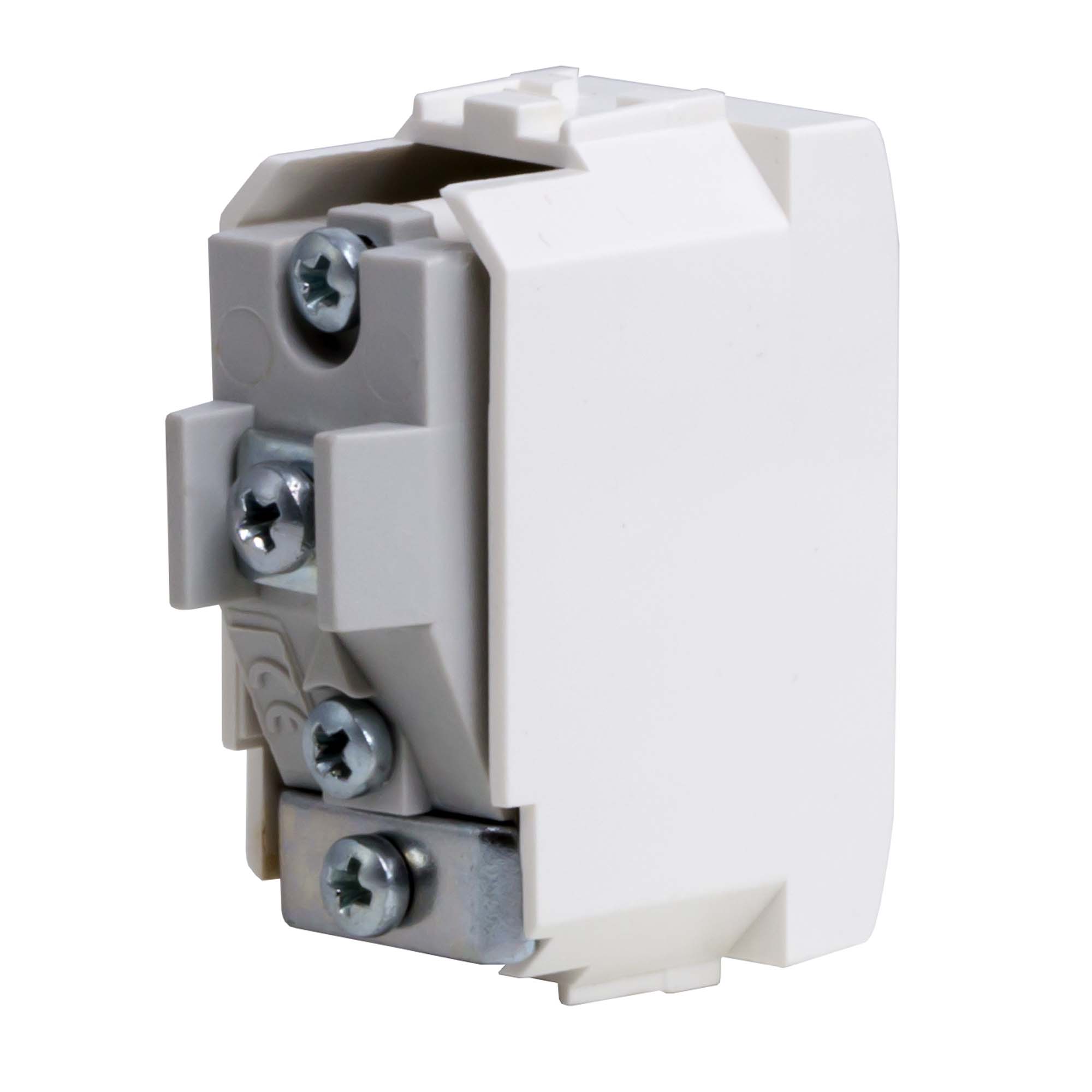 TV розетка без согласующего сопротивления (проходная), белая, 1мод.