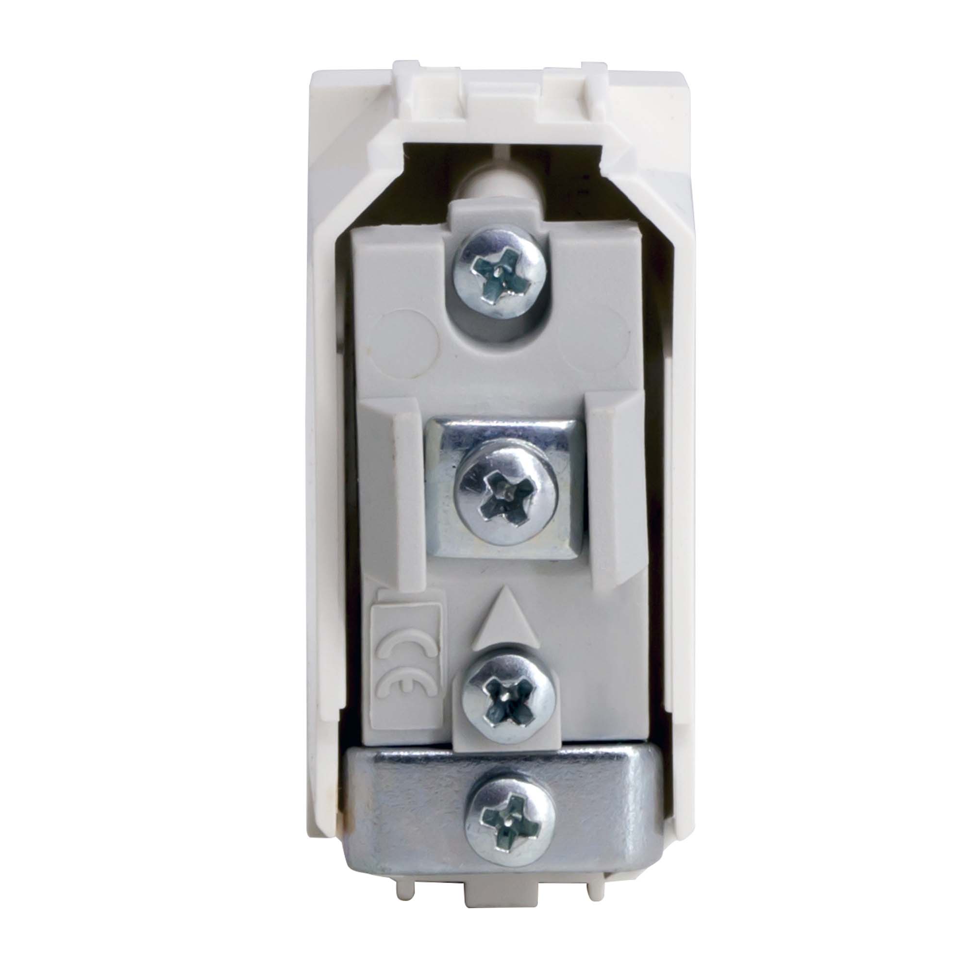 TV розетка без согласующего сопротивления (проходная), белая, 1мод.