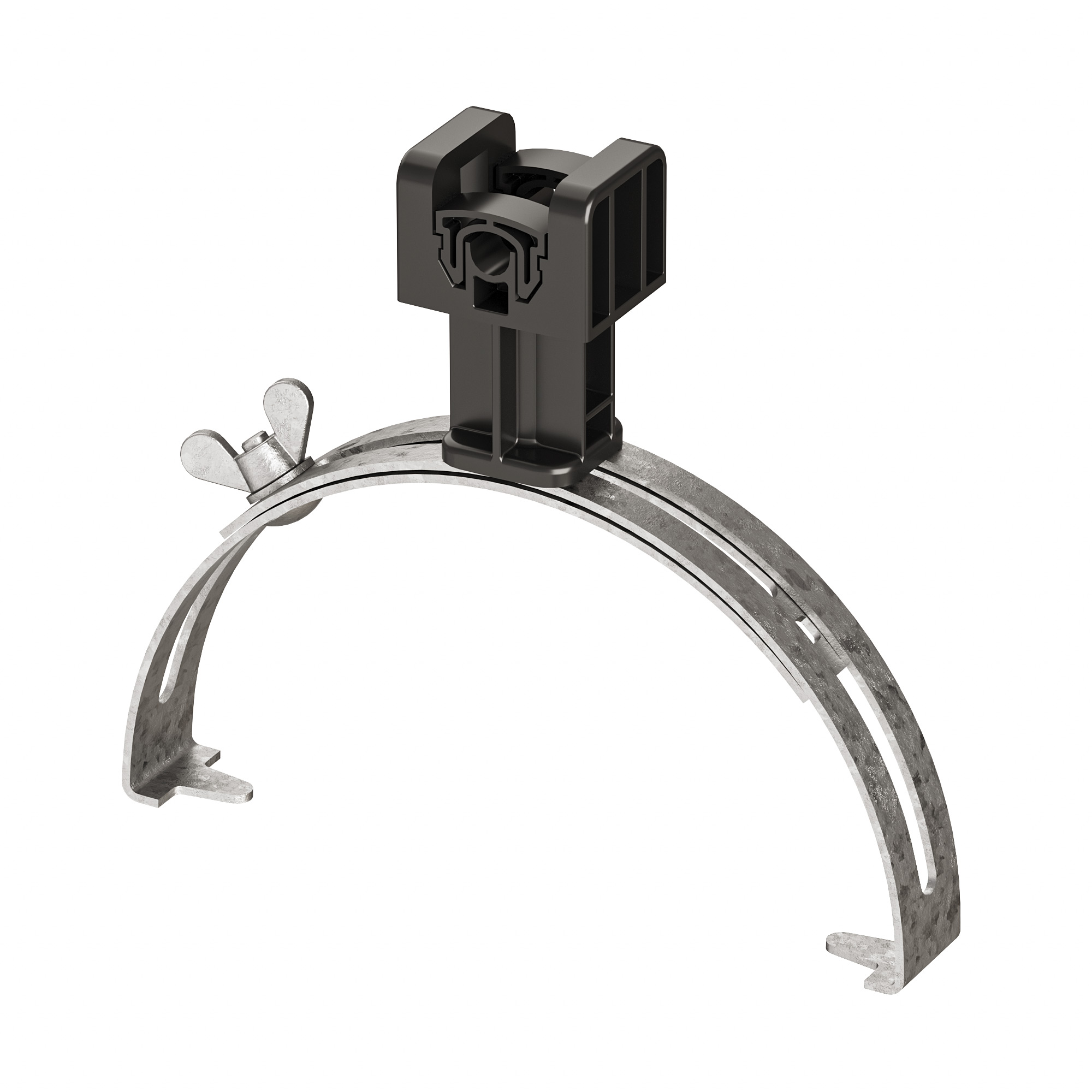 Коньковый регулируемый зажим с пластиковым держателем