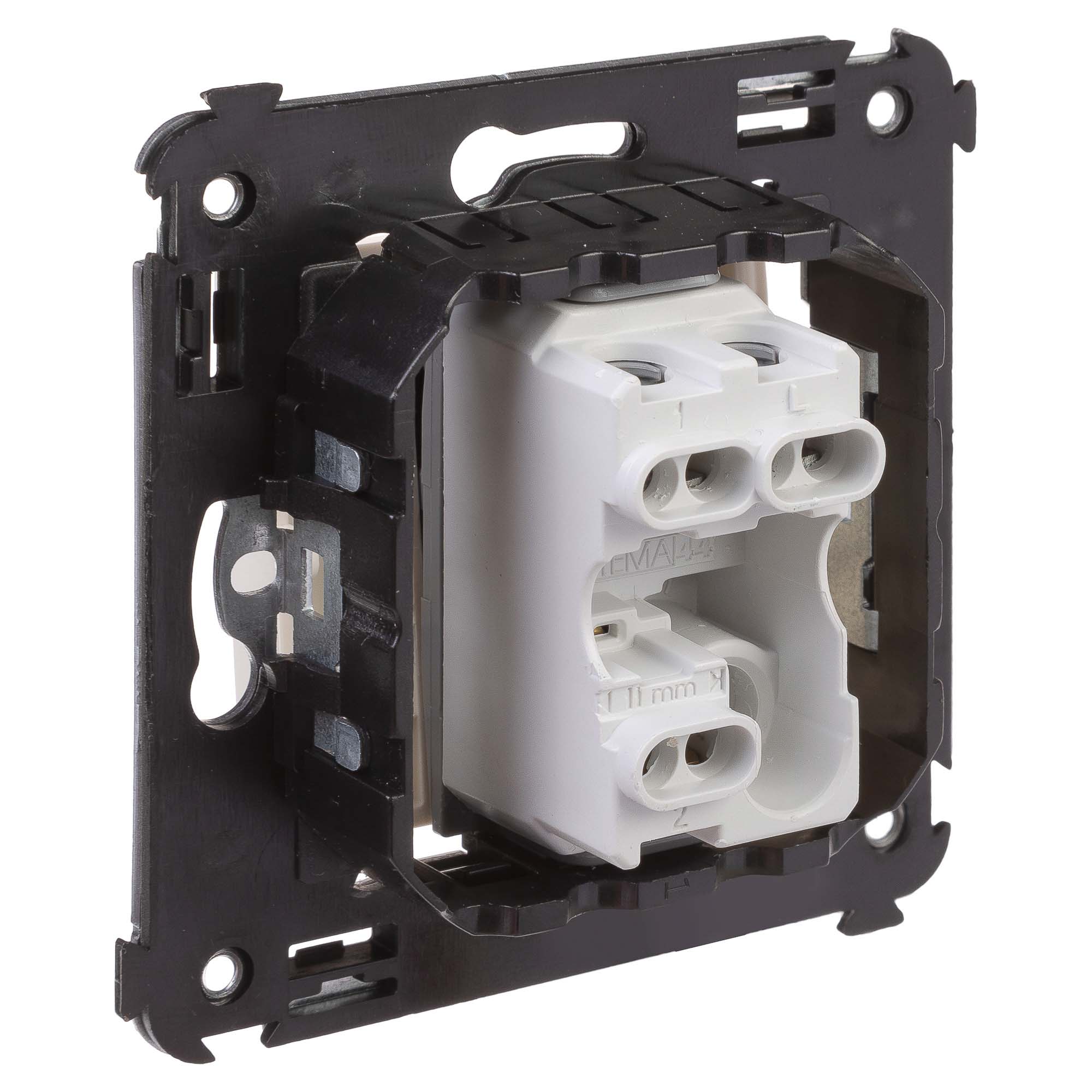 Переключатель одноклавишный в стену, "Avanti", "Ванильная дымка"