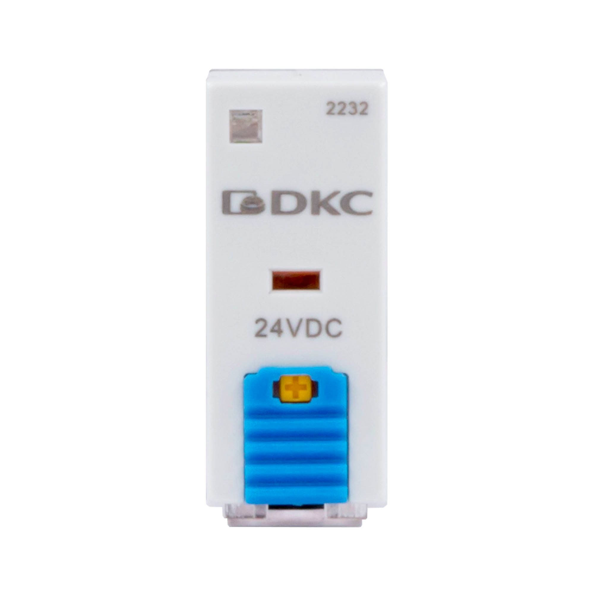 Реле миниатюрное промышленное, 2CO, ком. ток 8А, AgSnO2, напряжение 24V DC, опция: тест-кнопка+светодиод+защитный диод