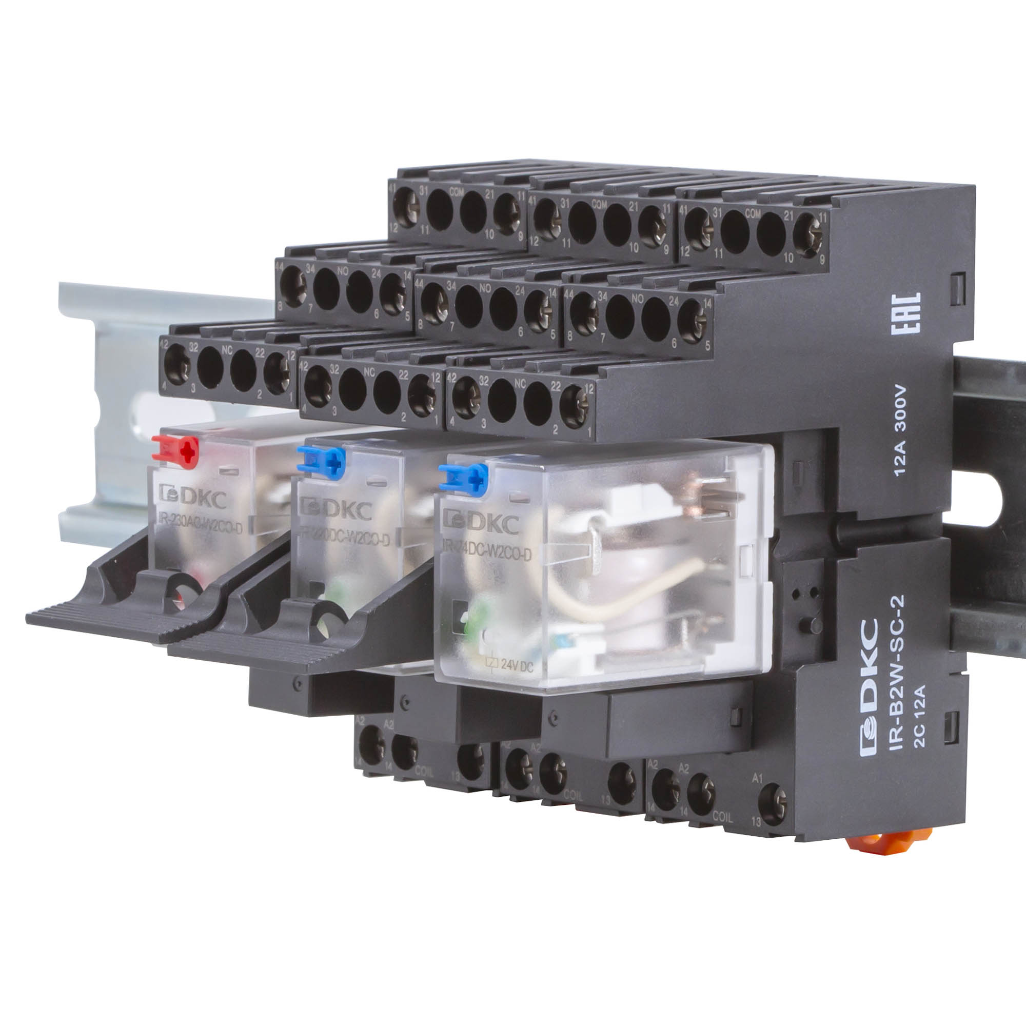 Реле миниатюрное промышленное общего назначения, 4CO, ком. ток 5А,AgSnO2, напряжение 230V AC, опция: светодиод