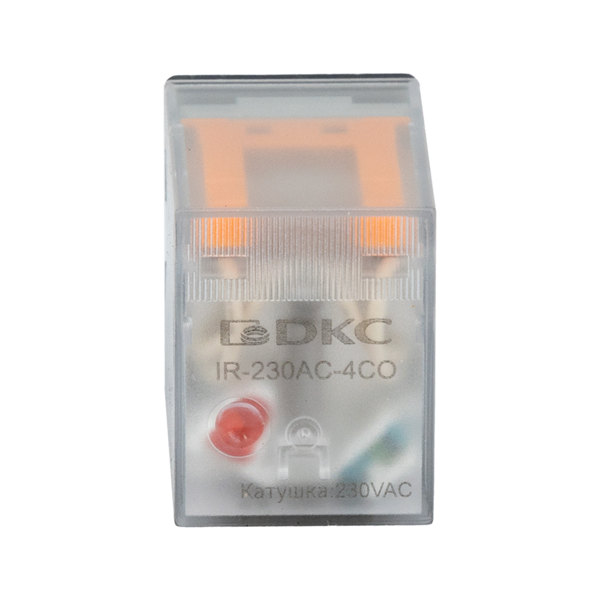 Реле миниатюрное промышленное общего назначения, 4CO, ком. ток 5А,AgSnO2, напряжение 230V AC, опция: светодиод