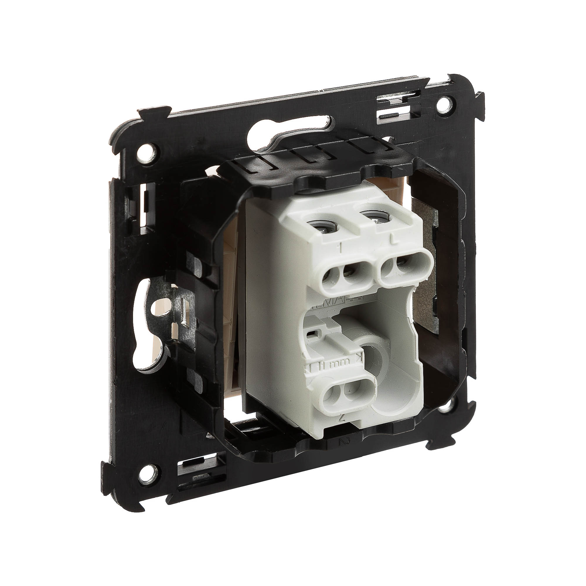 Кнопка одноклавишная в стену, "Avanti", "Ванильная дымка"