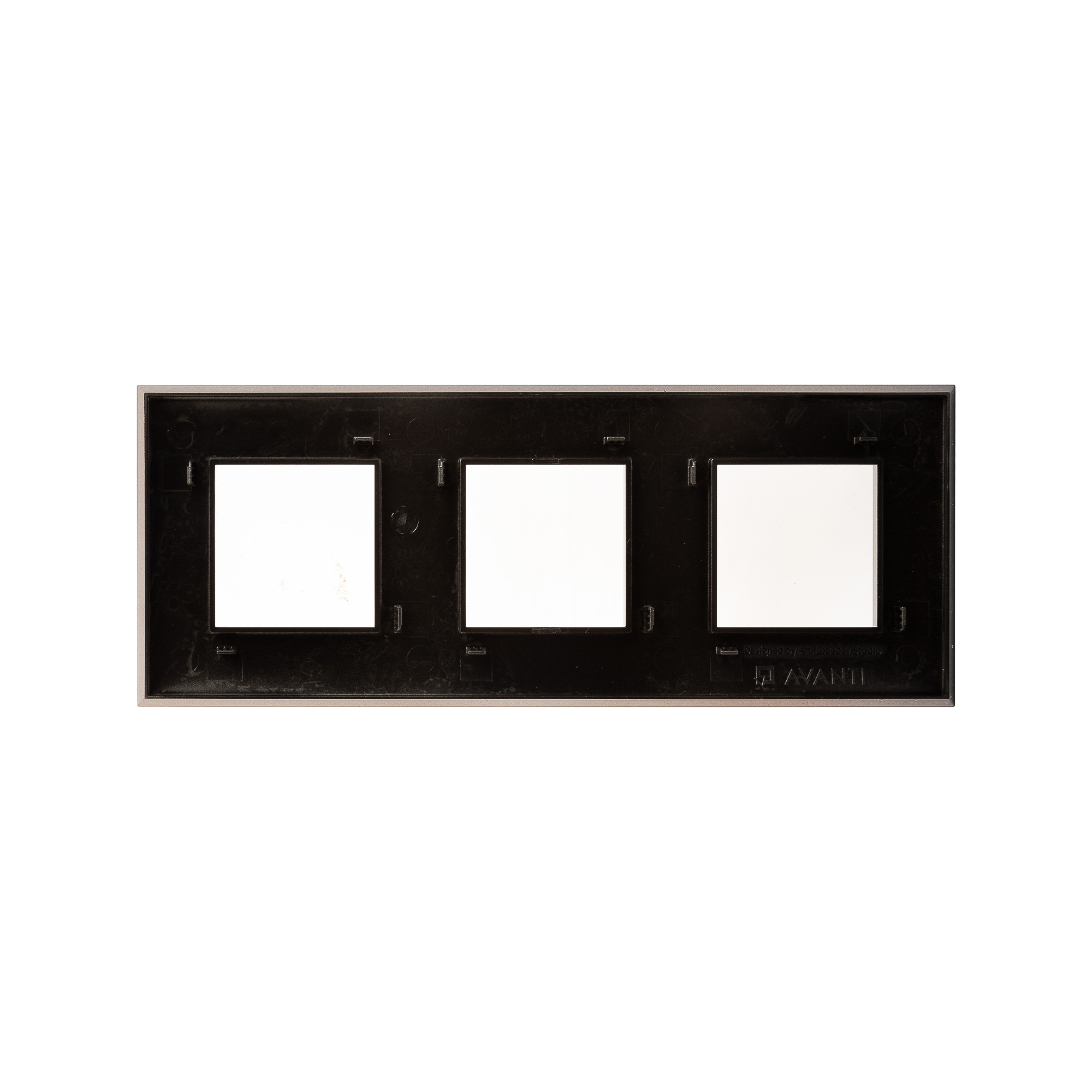 Рамка "Avanti", "Серый жемчуг", 3 поста (6 мод.)